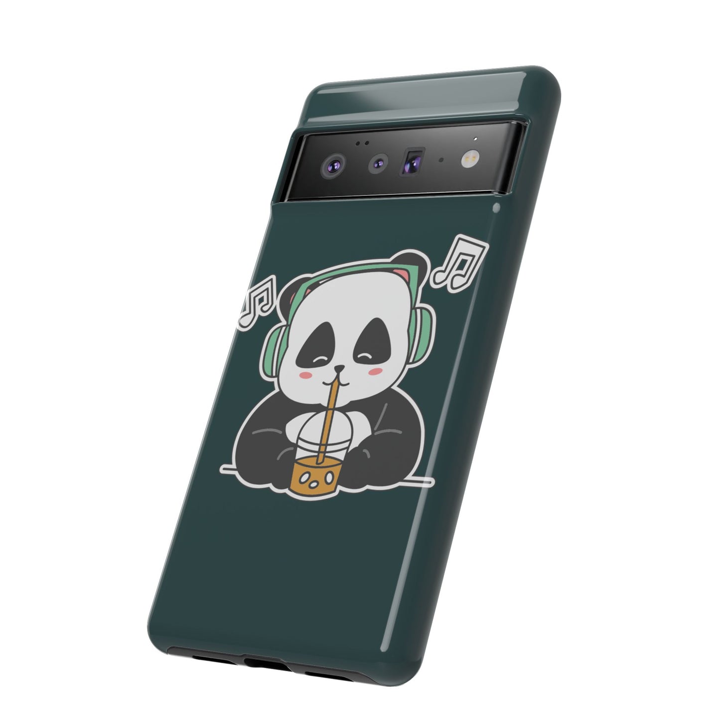 Chill Panda with Bubble Tea Tough Phone Case