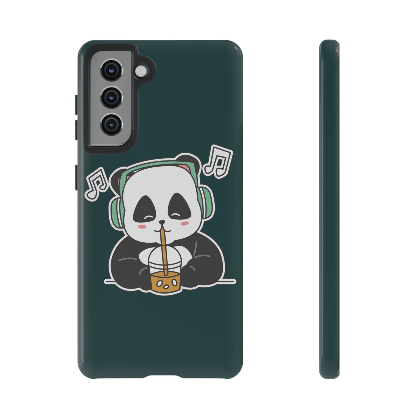 Chill Panda with Bubble Tea Tough Phone Case