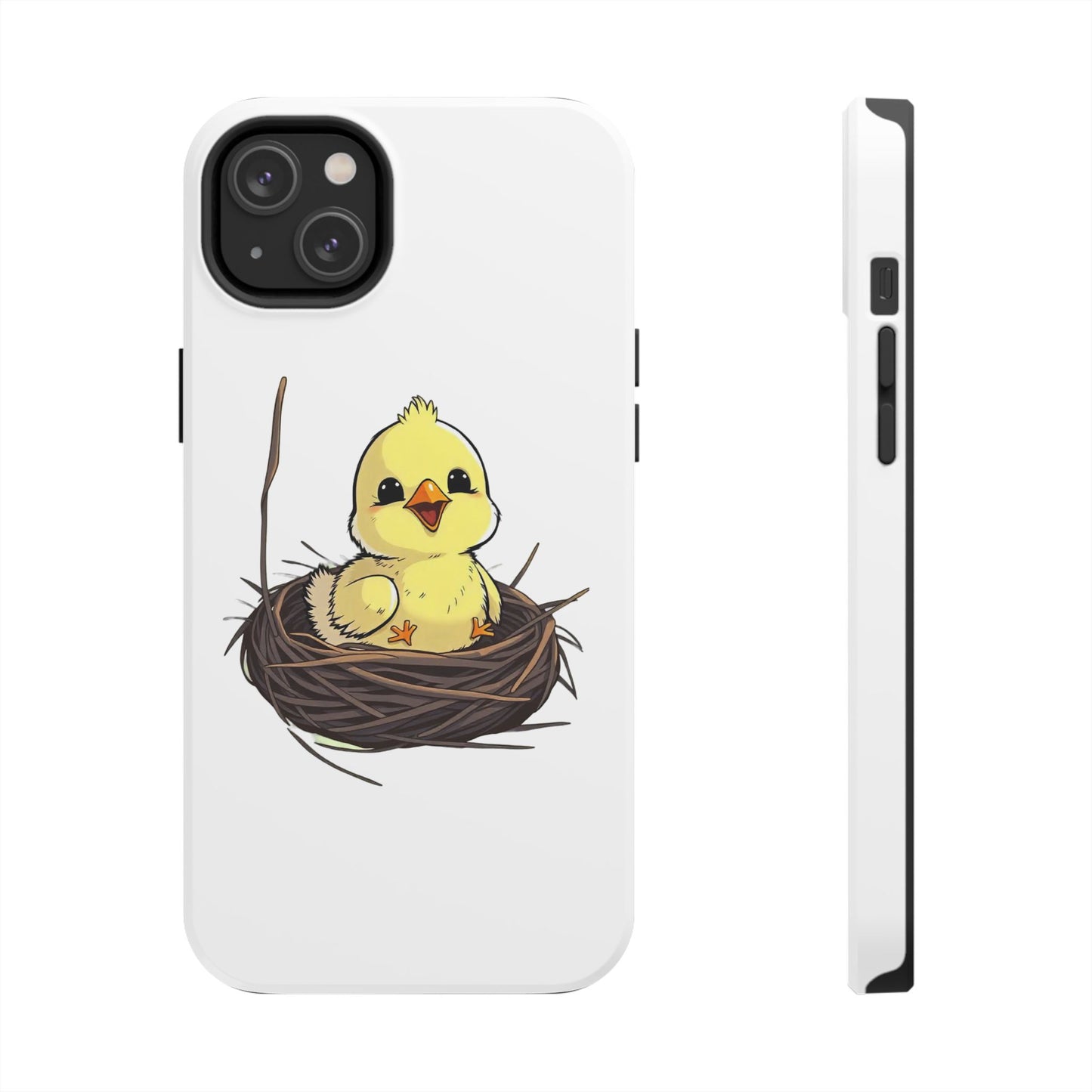 Adorable Chick in Nest Phone Case Design