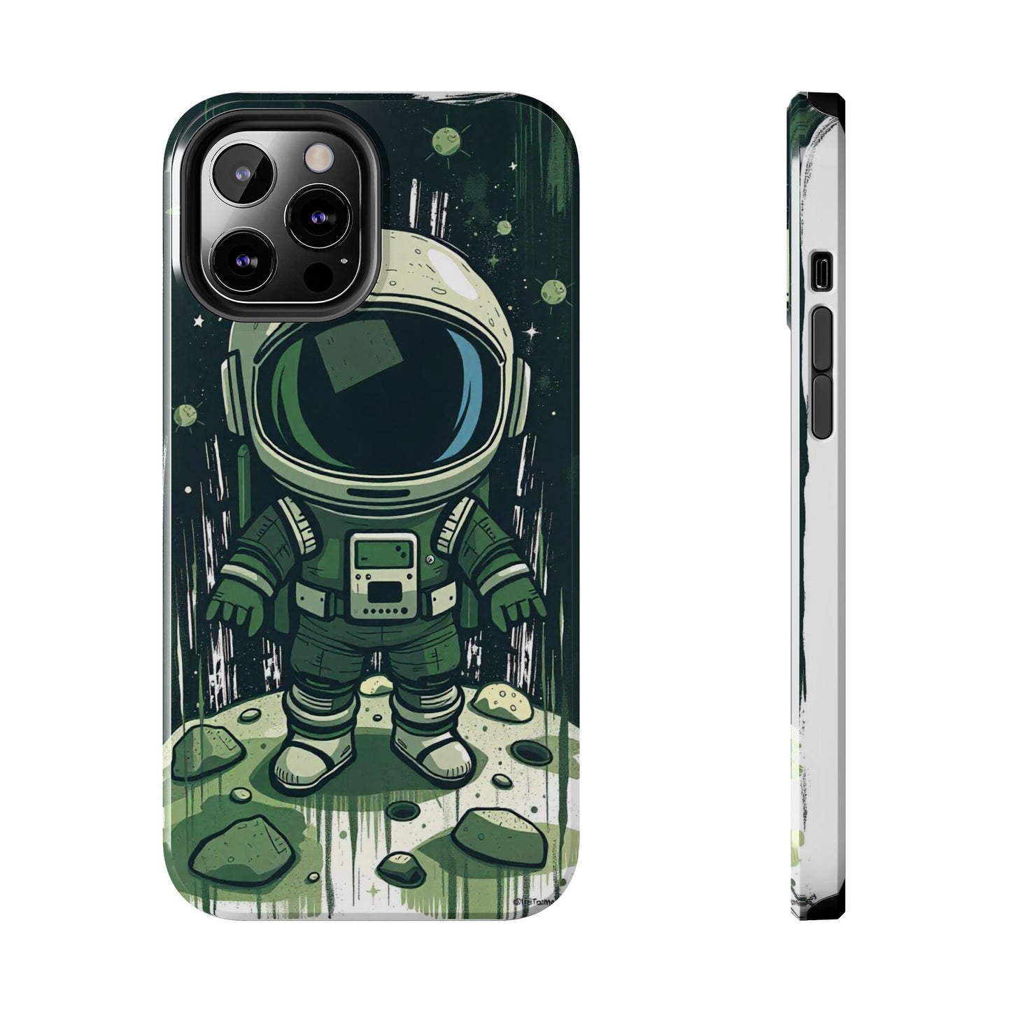 "Cosmic Explorer - Cartoon Astronaut Tough Phone Case"