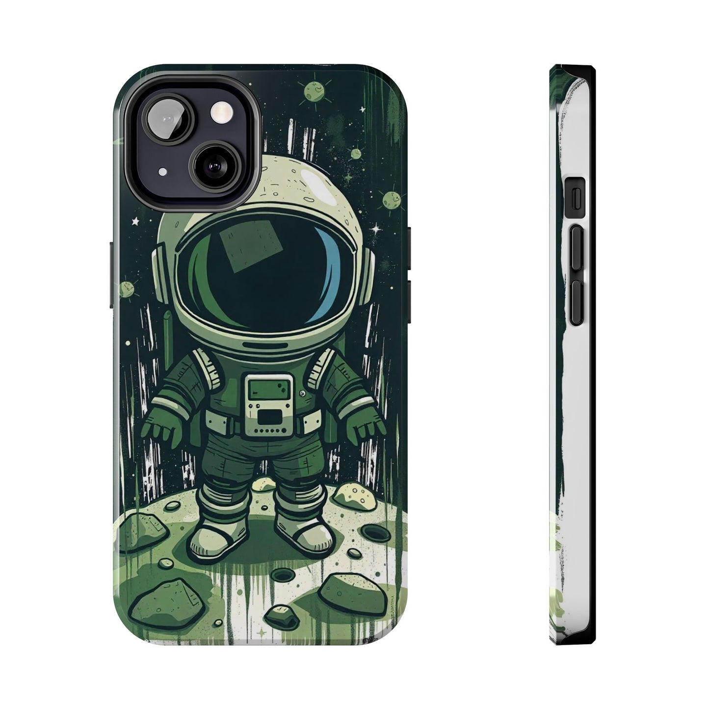 "Cosmic Explorer - Cartoon Astronaut Tough Phone Case"