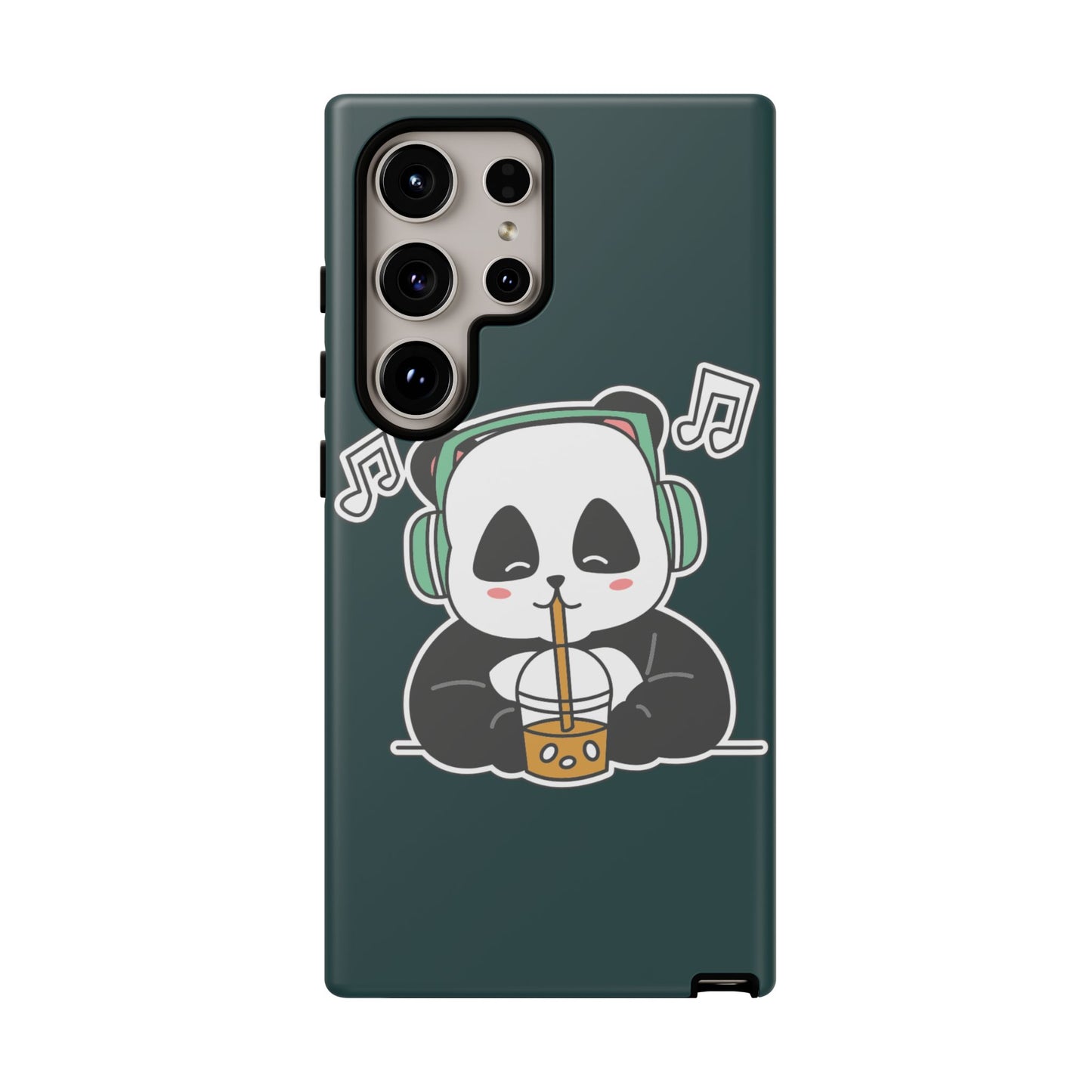 Chill Panda with Bubble Tea Tough Phone Case