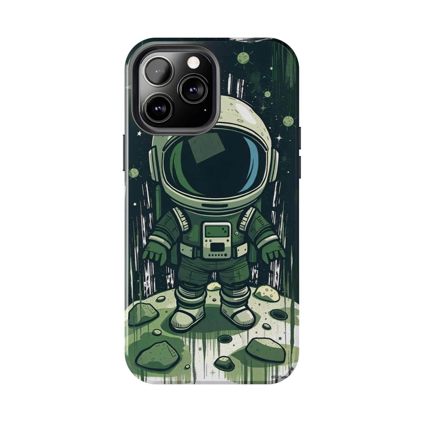 "Cosmic Explorer - Cartoon Astronaut Tough Phone Case"