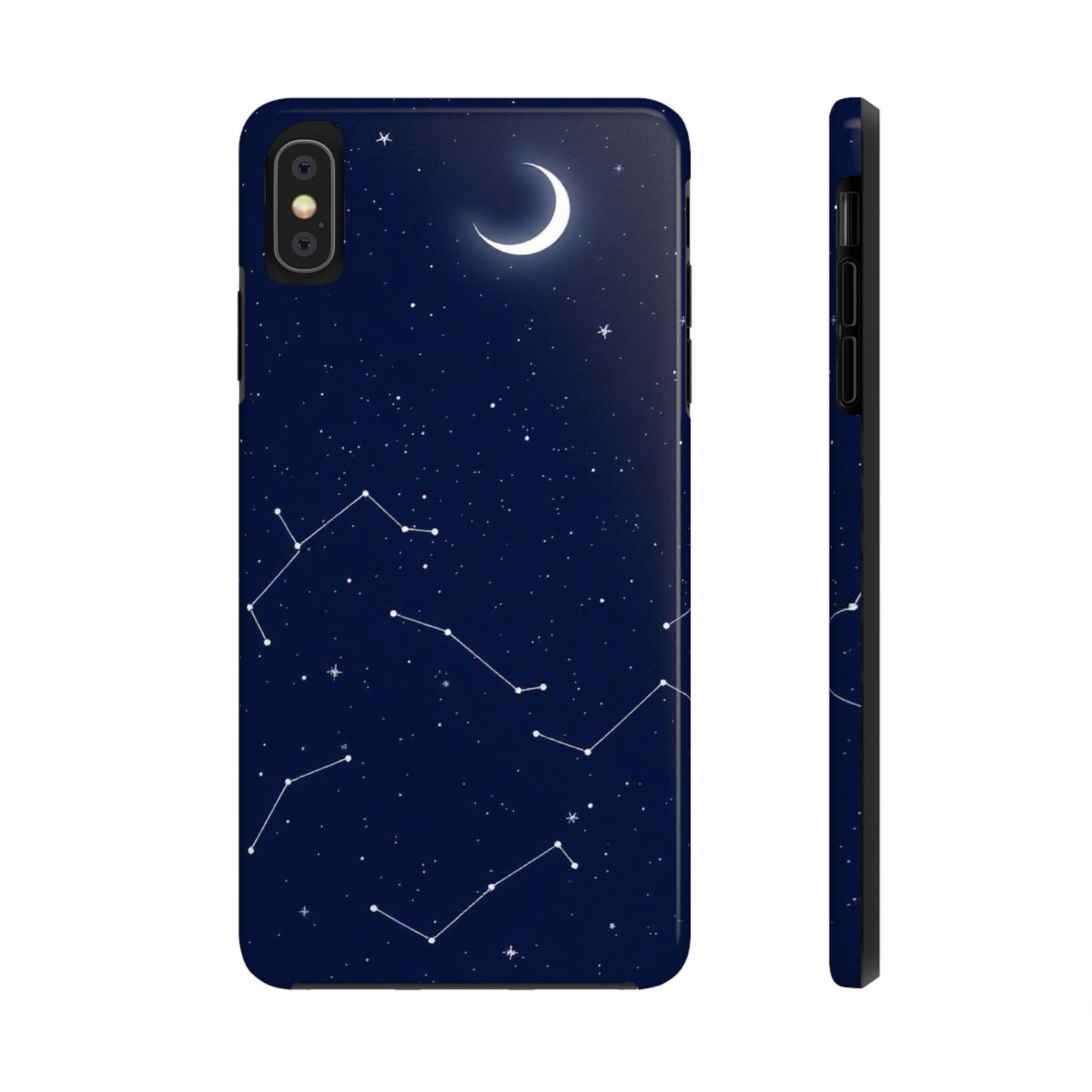 "Moonlit Constellation Tough Phone Case - Explore the Night Sky"