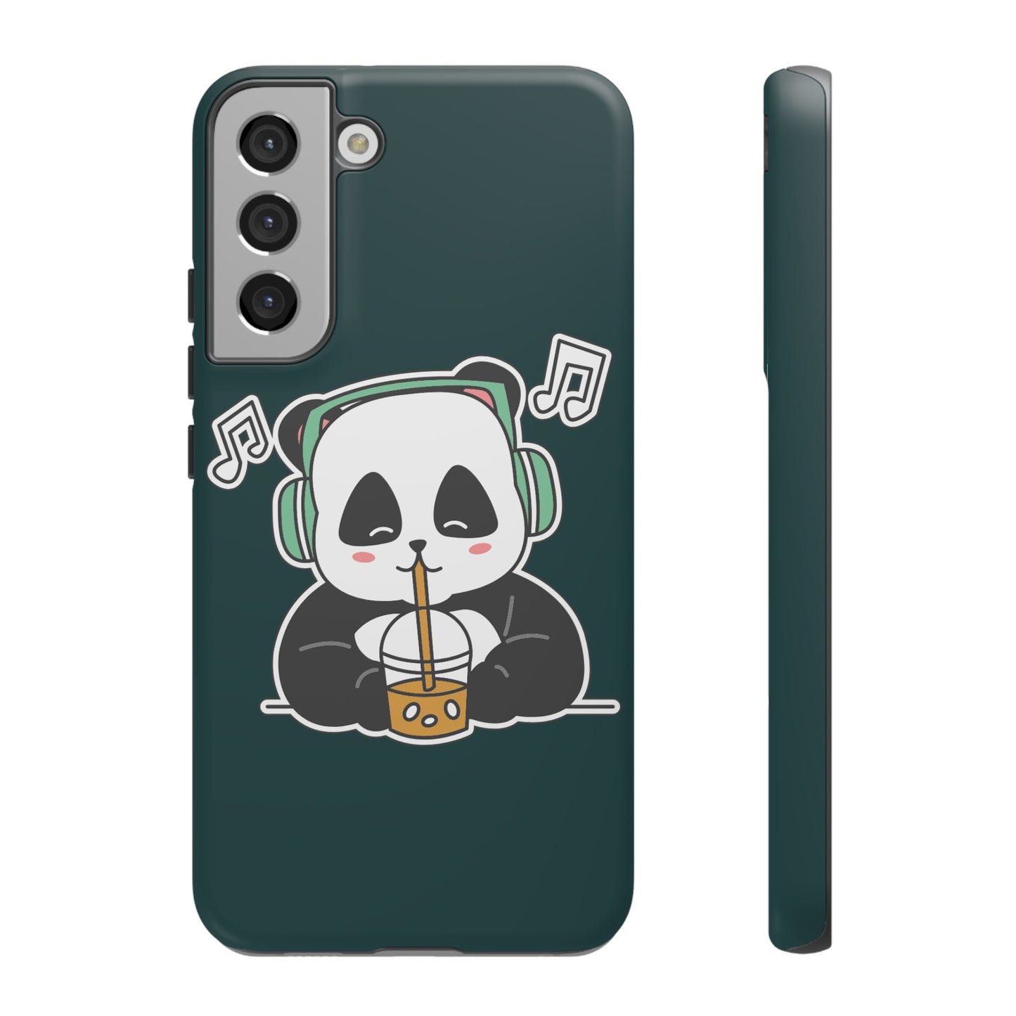 Chill Panda with Bubble Tea Tough Phone Case