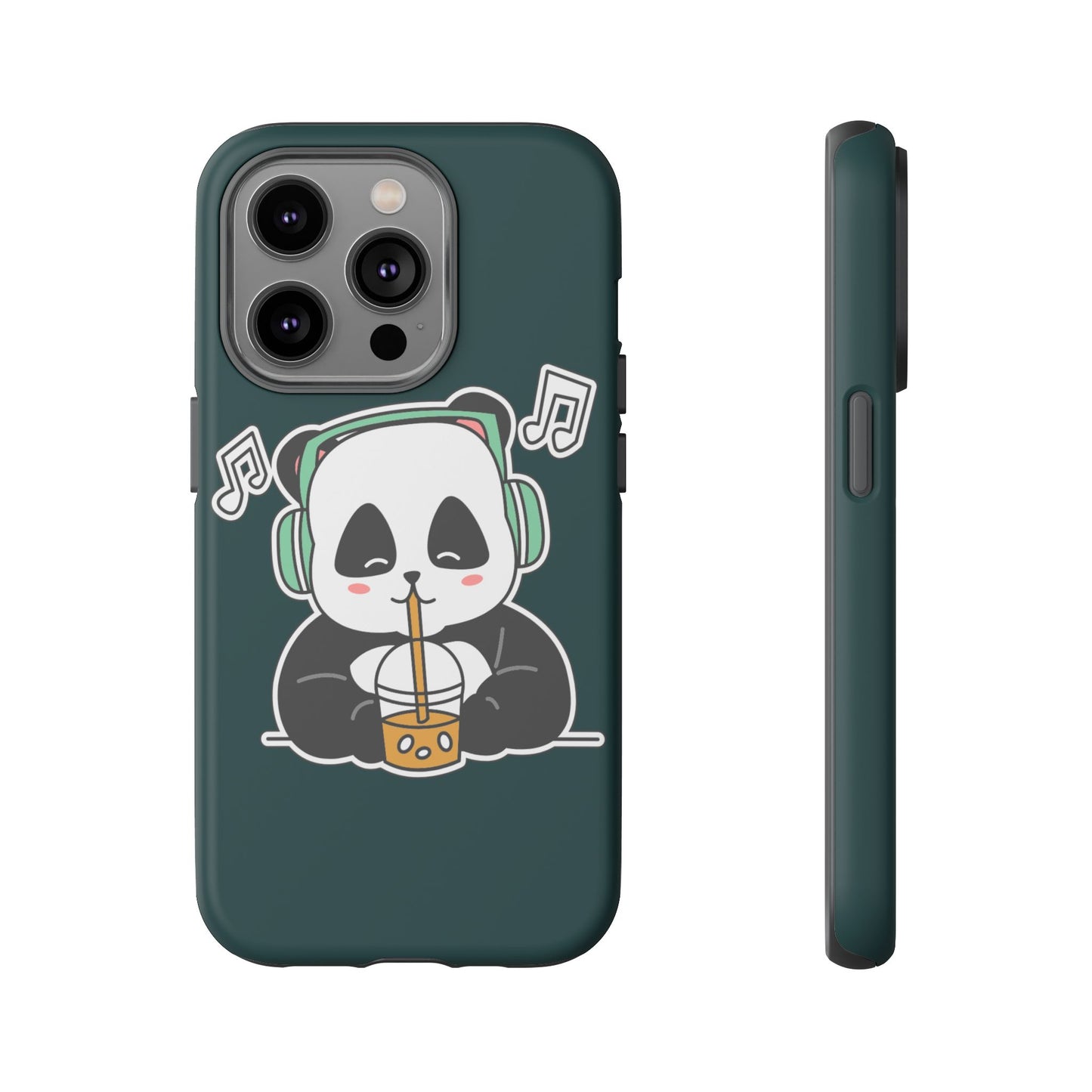 Chill Panda with Bubble Tea Tough Phone Case