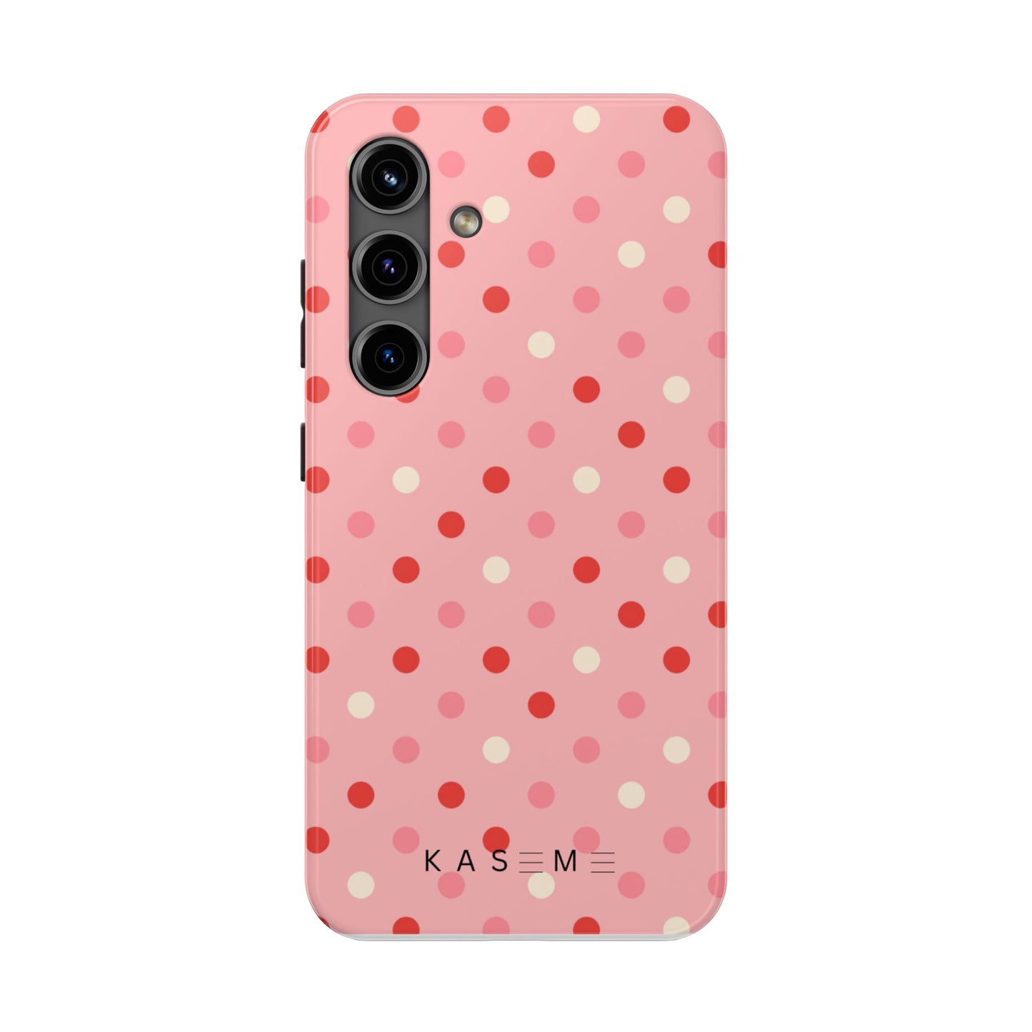 Playful Pink Polka Dot Tough Phone Case