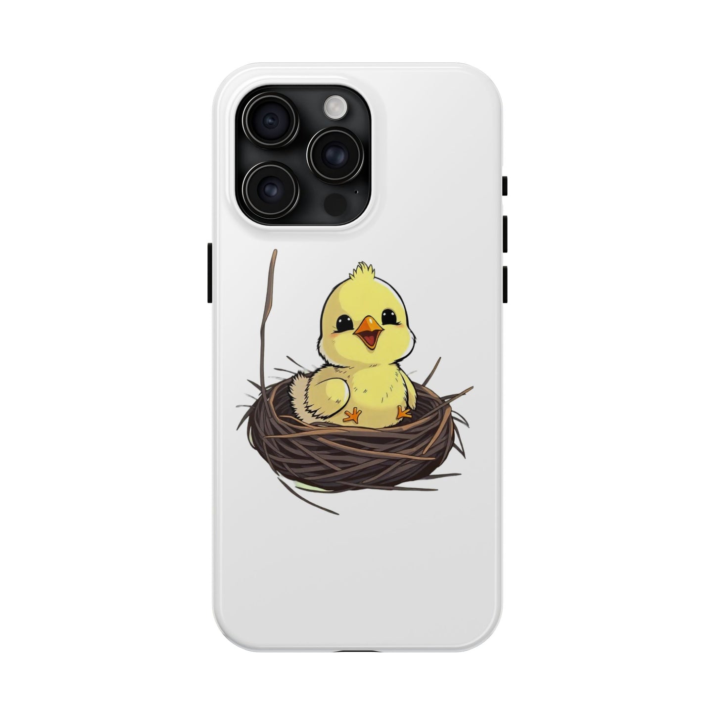 Adorable Chick in Nest Phone Case Design