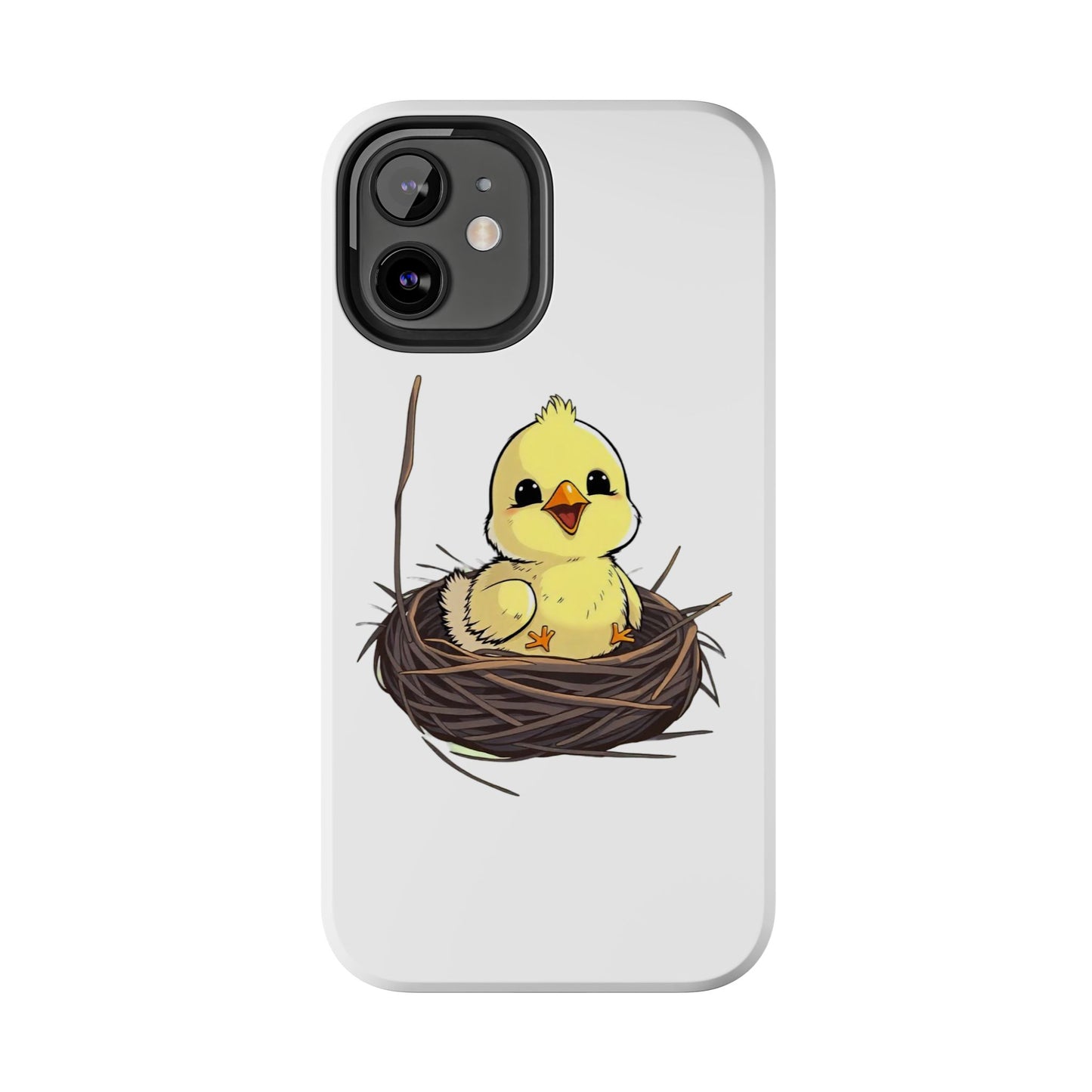 Adorable Chick in Nest Phone Case Design