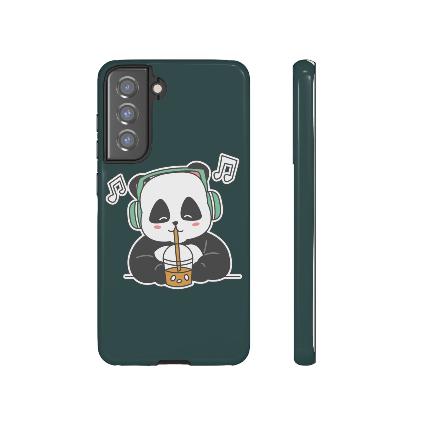 Chill Panda with Bubble Tea Tough Phone Case