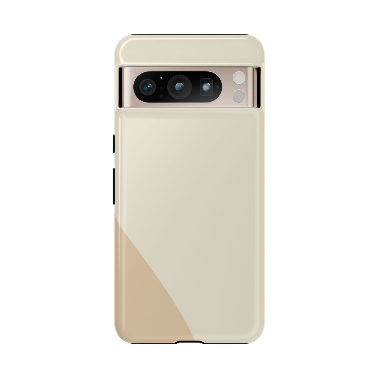 Minimalist Two-Tone Beige Tough Phone Case