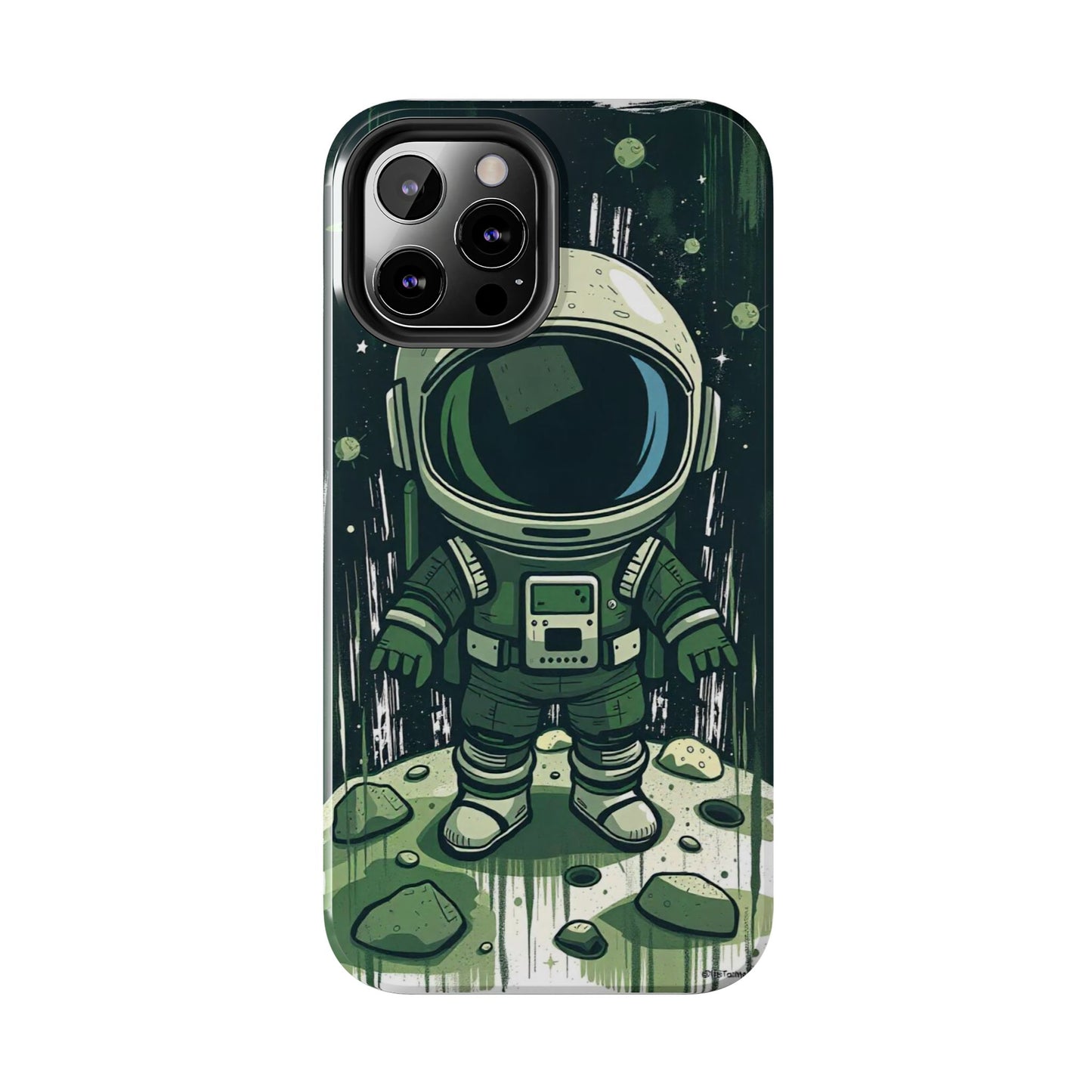 "Cosmic Explorer - Cartoon Astronaut Tough Phone Case"