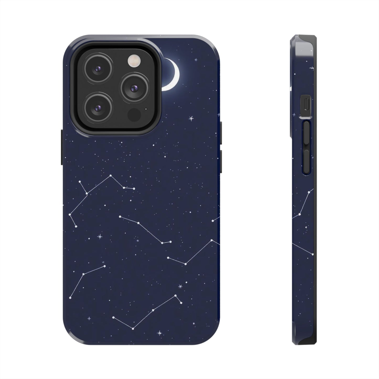 "Moonlit Constellation Tough Phone Case - Explore the Night Sky"