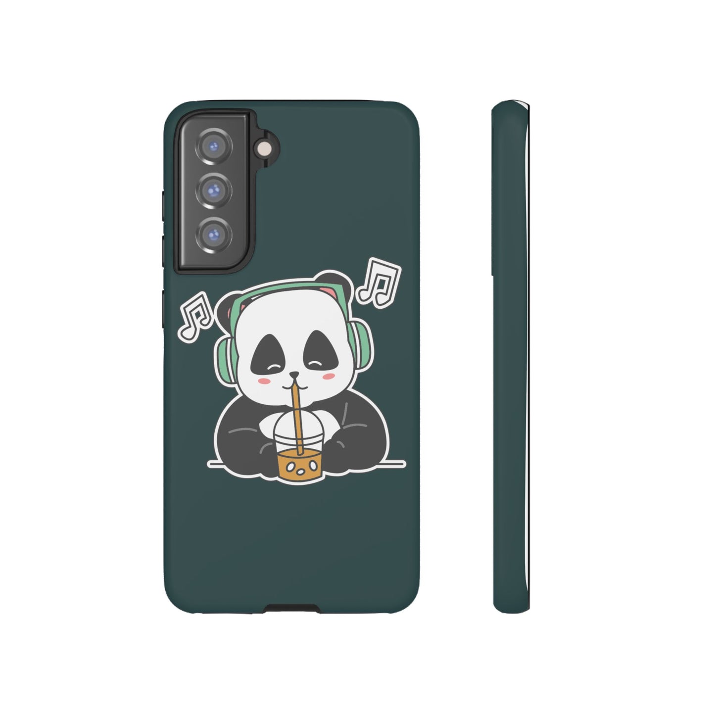 Chill Panda with Bubble Tea Tough Phone Case