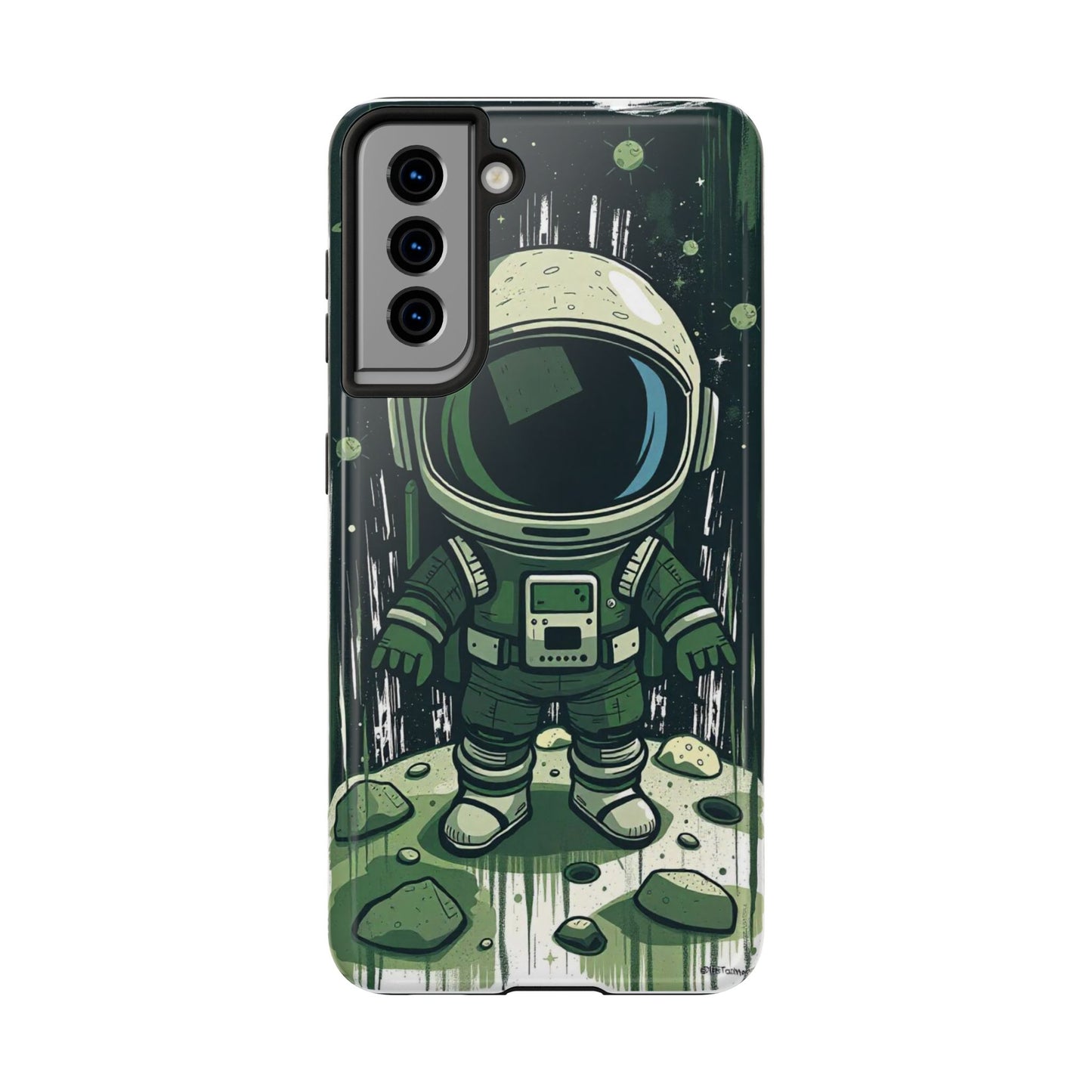 "Cosmic Explorer - Cartoon Astronaut Tough Phone Case"