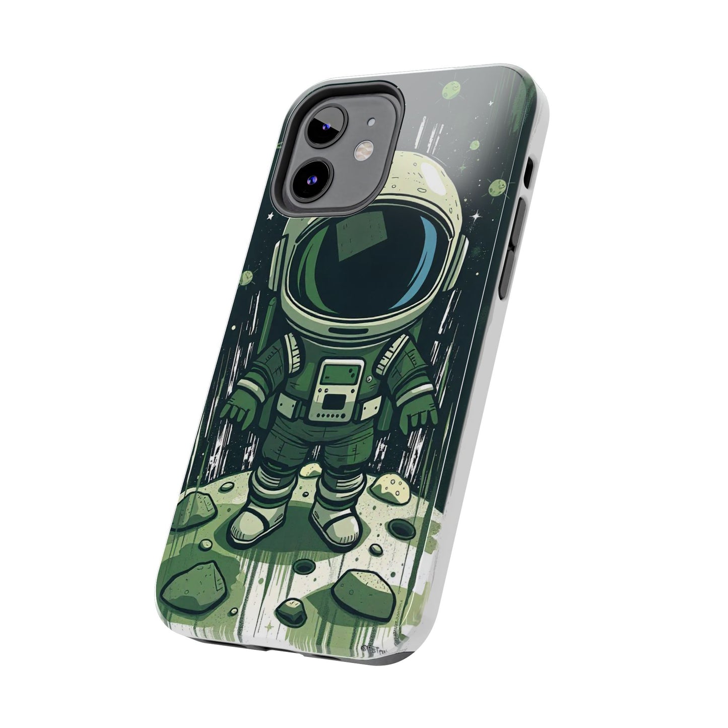 "Cosmic Explorer - Cartoon Astronaut Tough Phone Case"