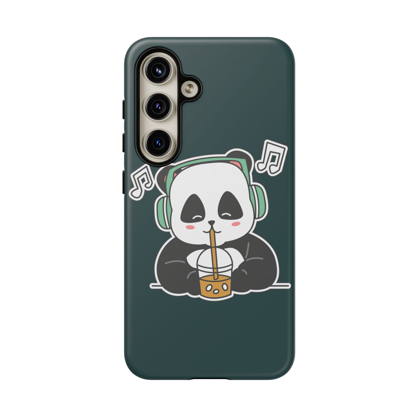 Chill Panda with Bubble Tea Tough Phone Case