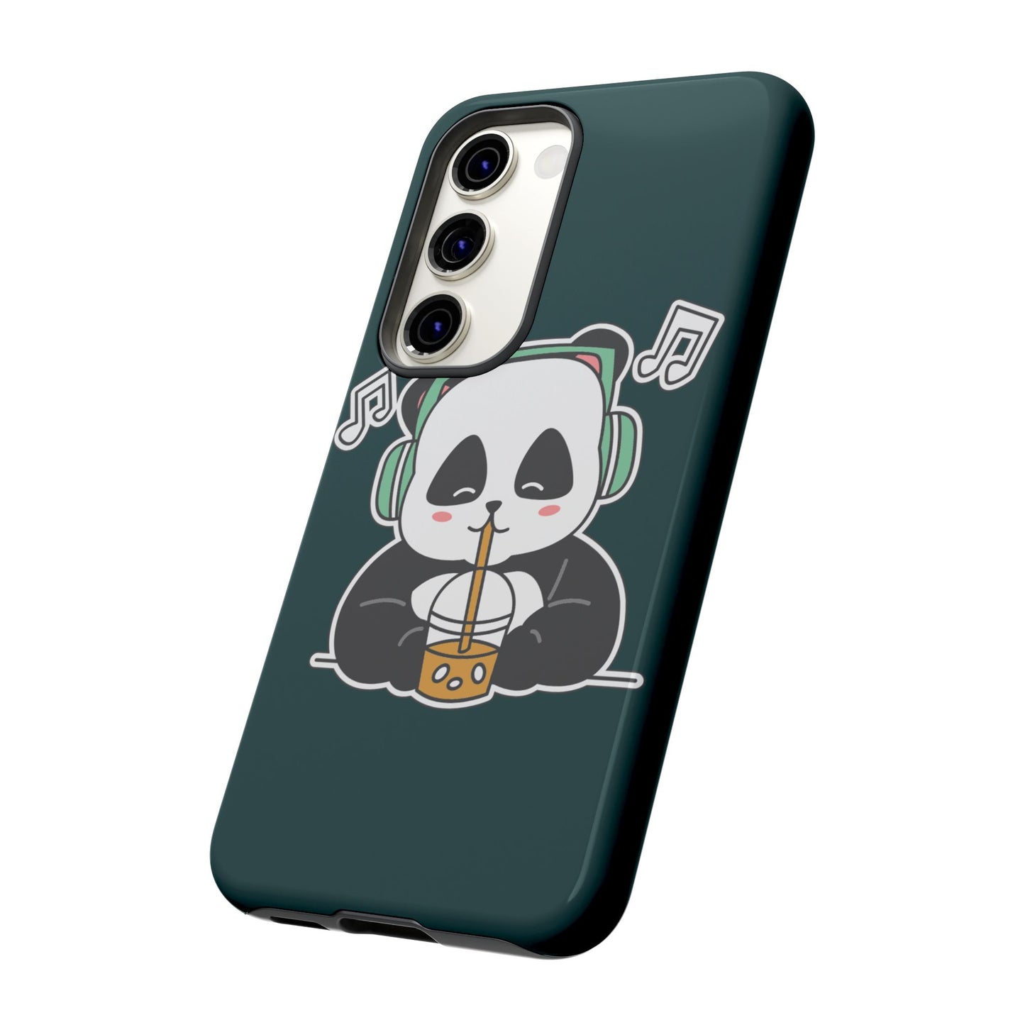 Chill Panda with Bubble Tea Tough Phone Case