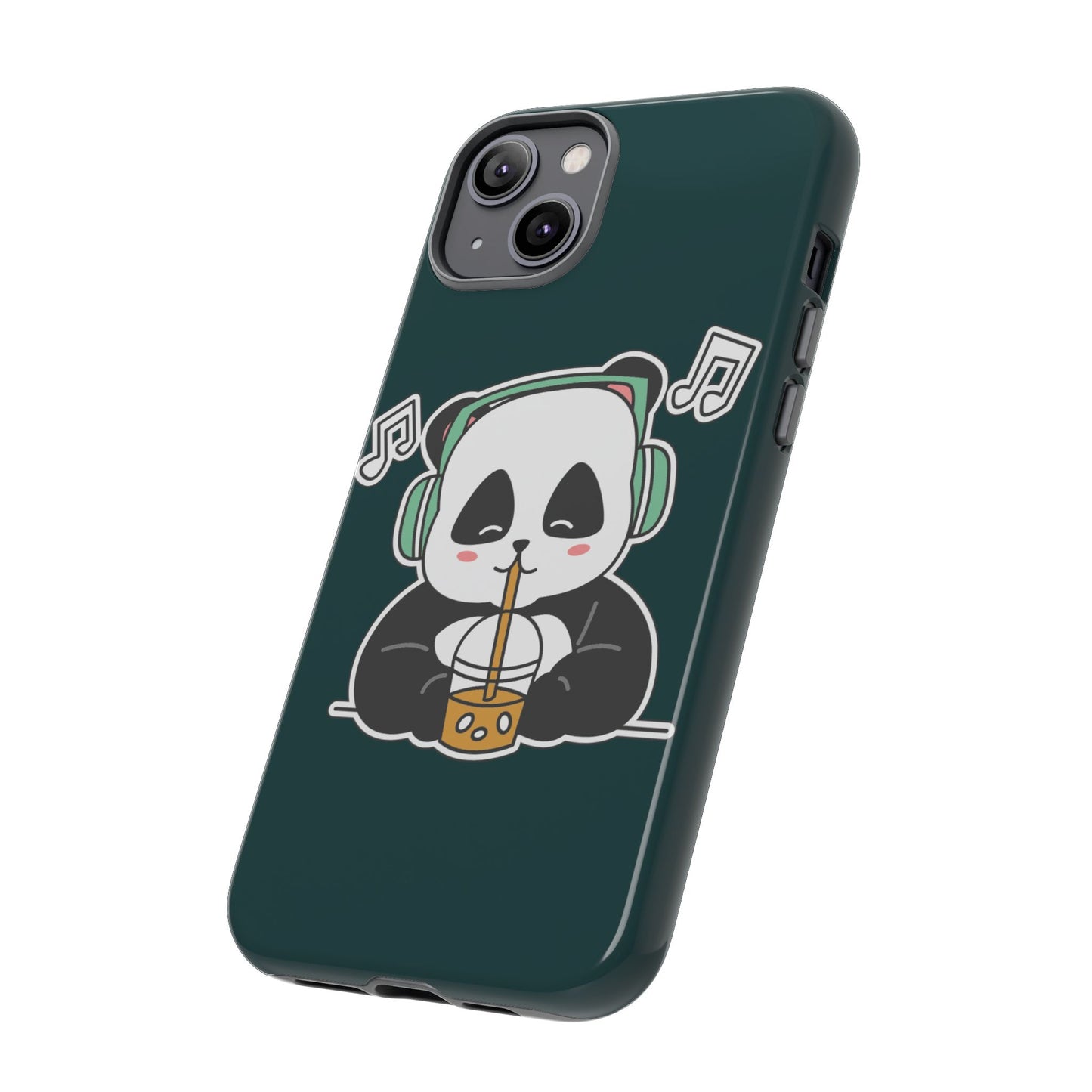 Chill Panda with Bubble Tea Tough Phone Case