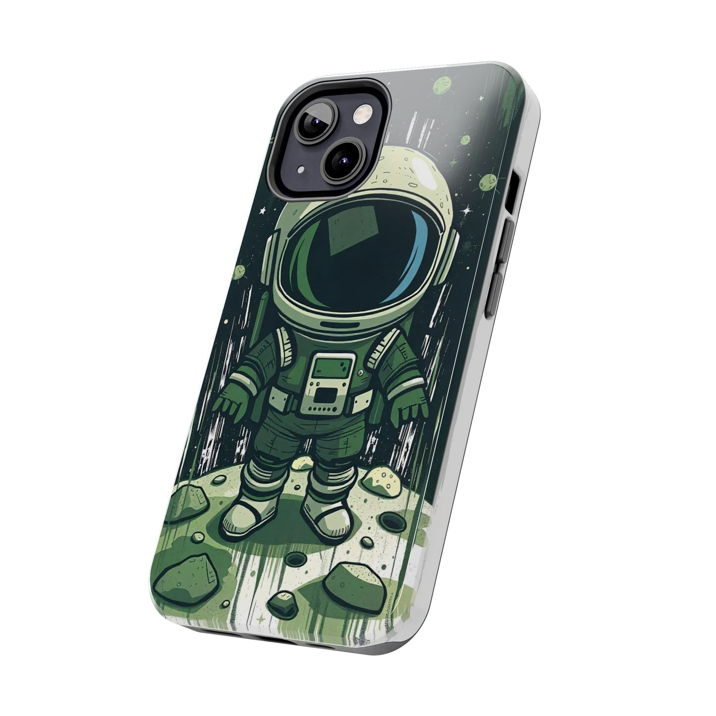 "Cosmic Explorer - Cartoon Astronaut Tough Phone Case"