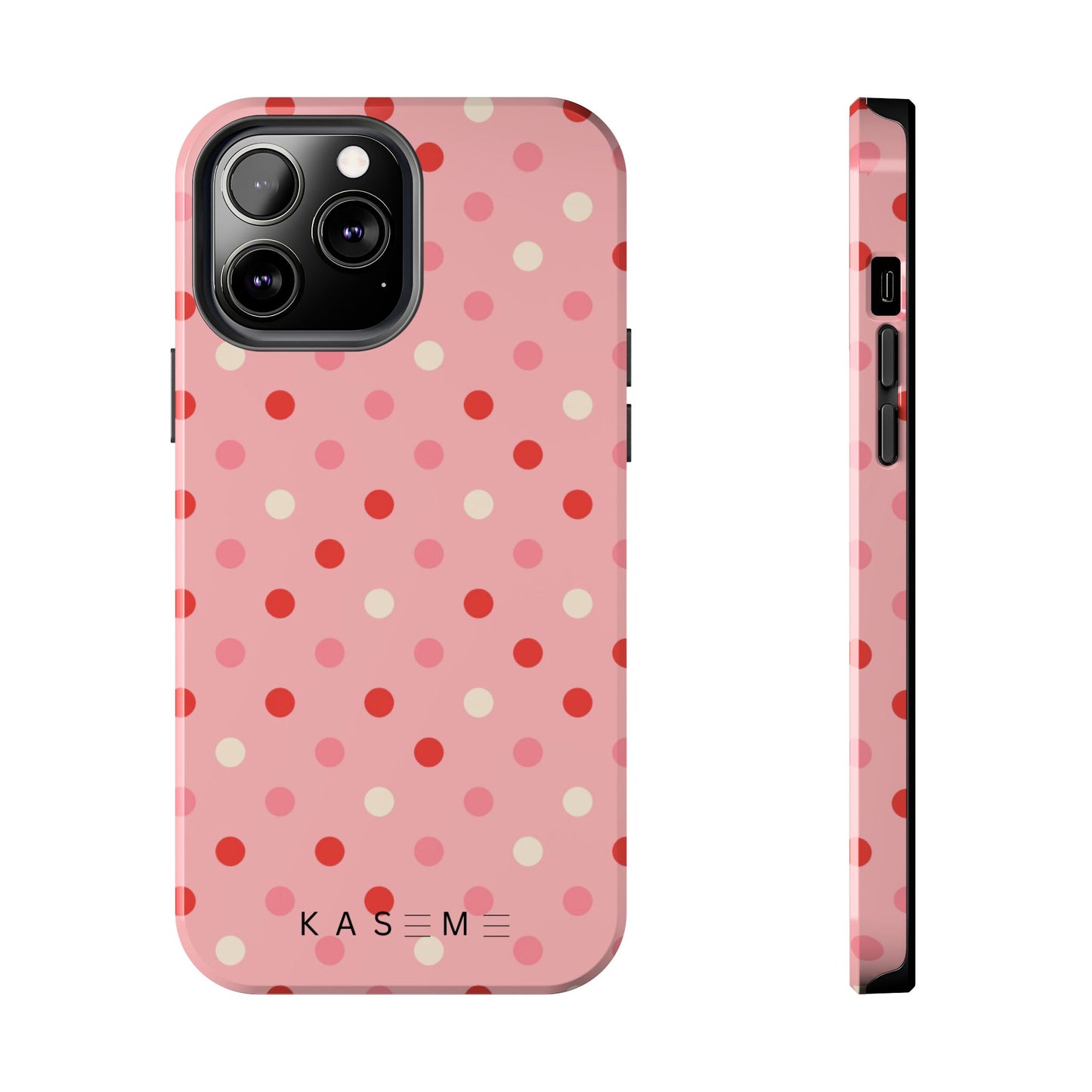 Playful Pink Polka Dot Tough Phone Case