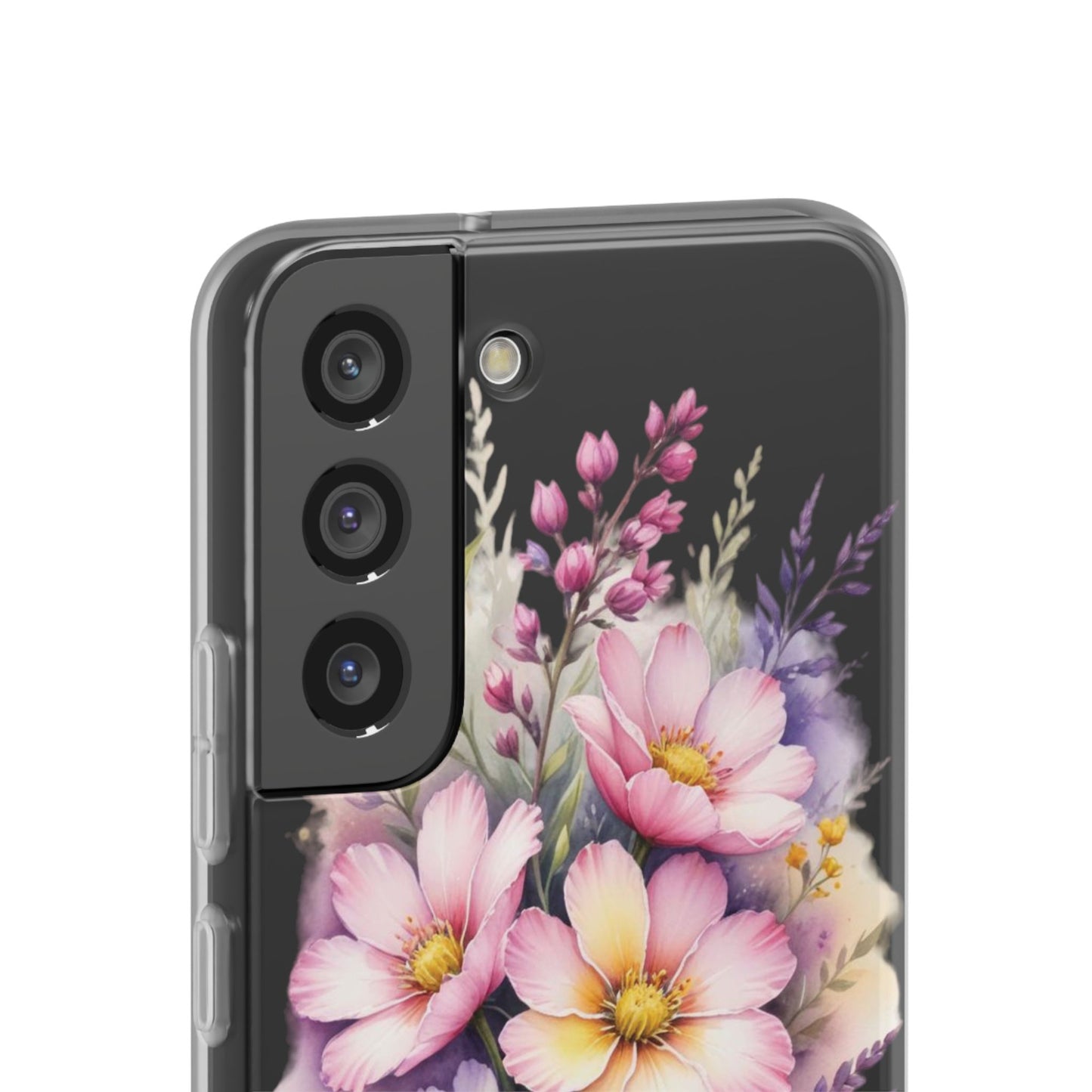 "Blossoming Beauty: Elegant Floral Flexi Phone Case"