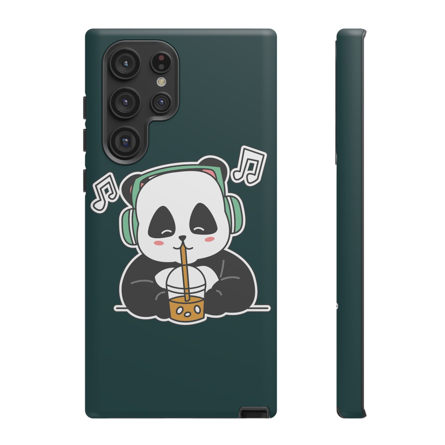 Chill Panda with Bubble Tea Tough Phone Case