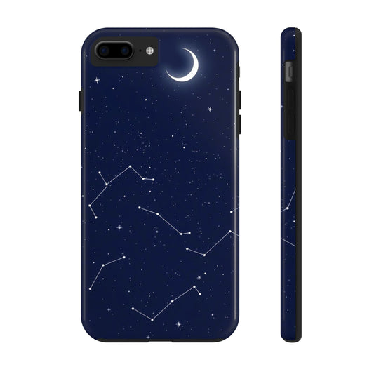 "Moonlit Constellation Tough Phone Case - Explore the Night Sky"