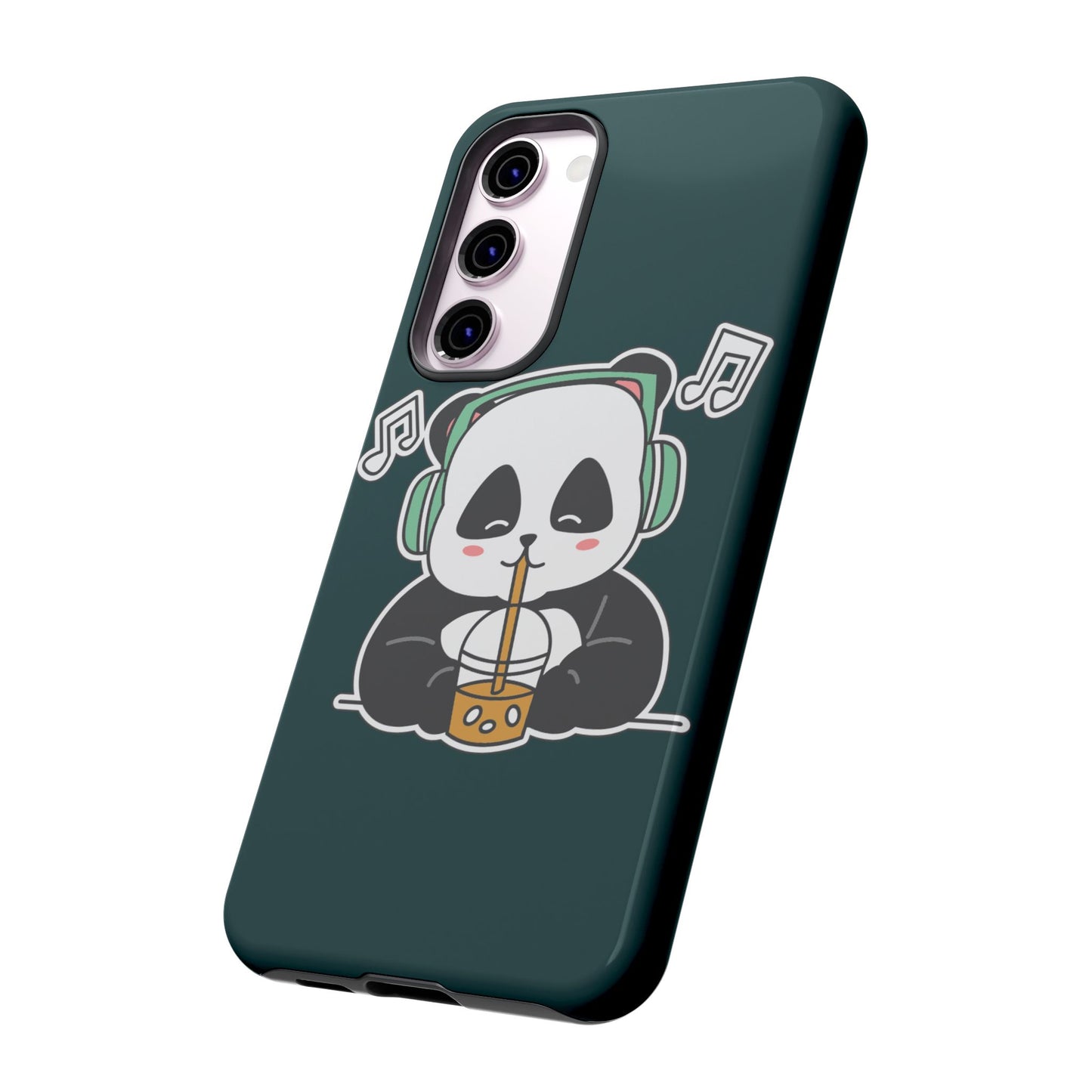 Chill Panda with Bubble Tea Tough Phone Case