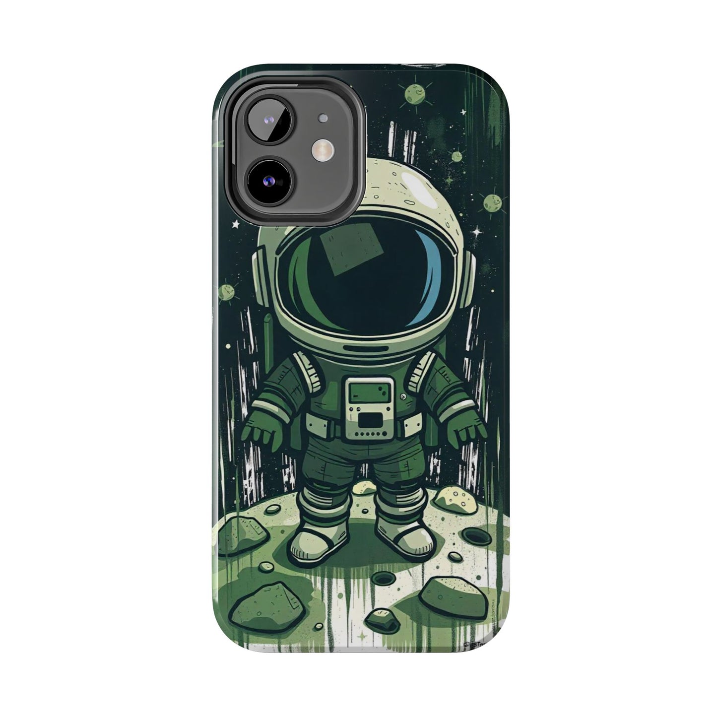 "Cosmic Explorer - Cartoon Astronaut Tough Phone Case"