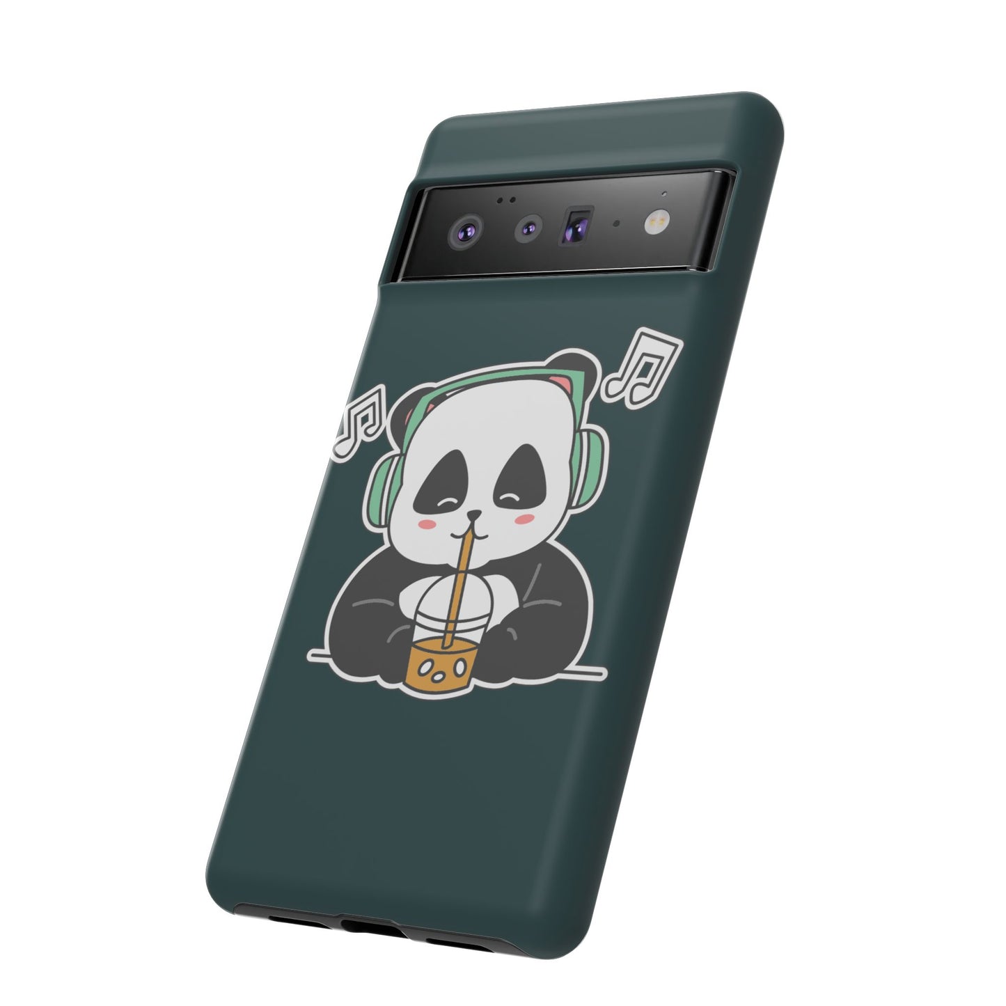 Chill Panda with Bubble Tea Tough Phone Case