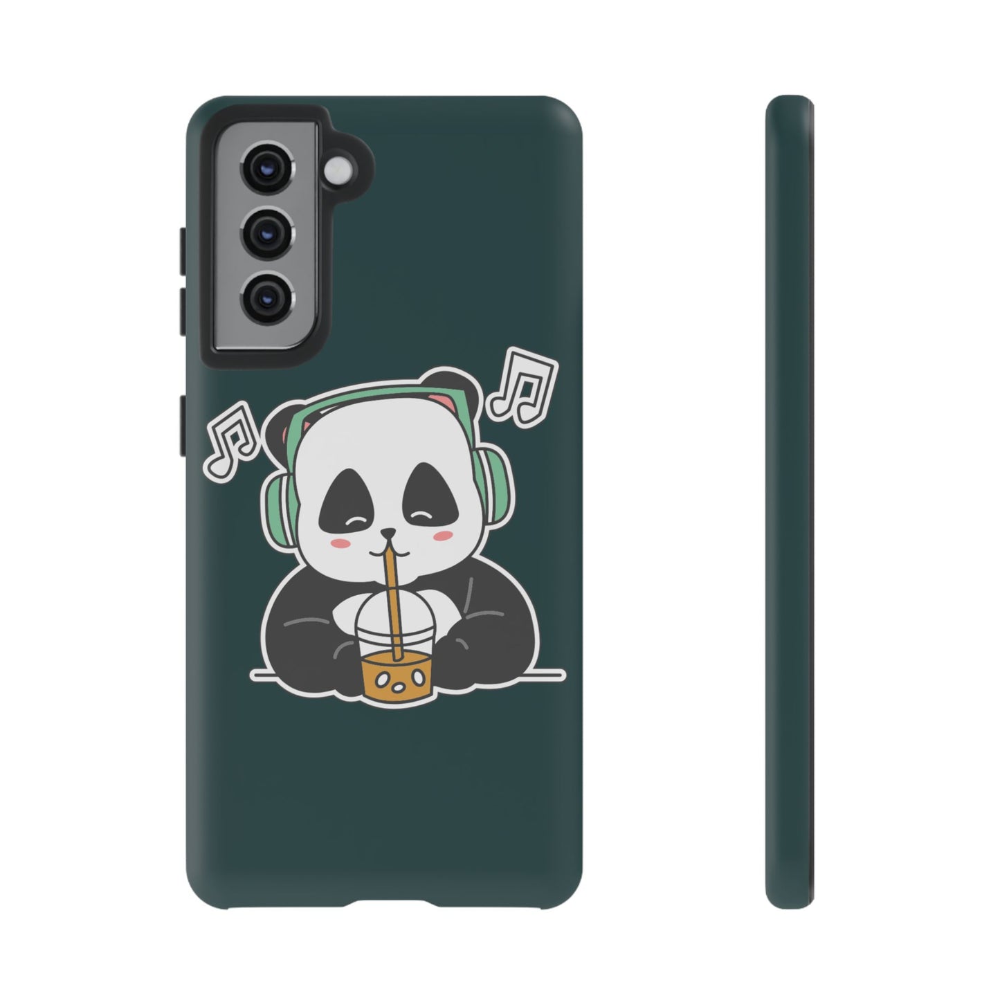 Chill Panda with Bubble Tea Tough Phone Case