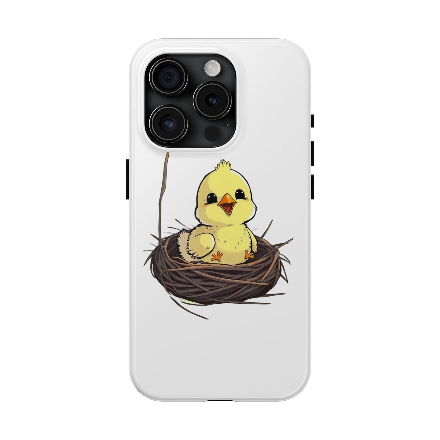 Adorable Chick in Nest Phone Case Design