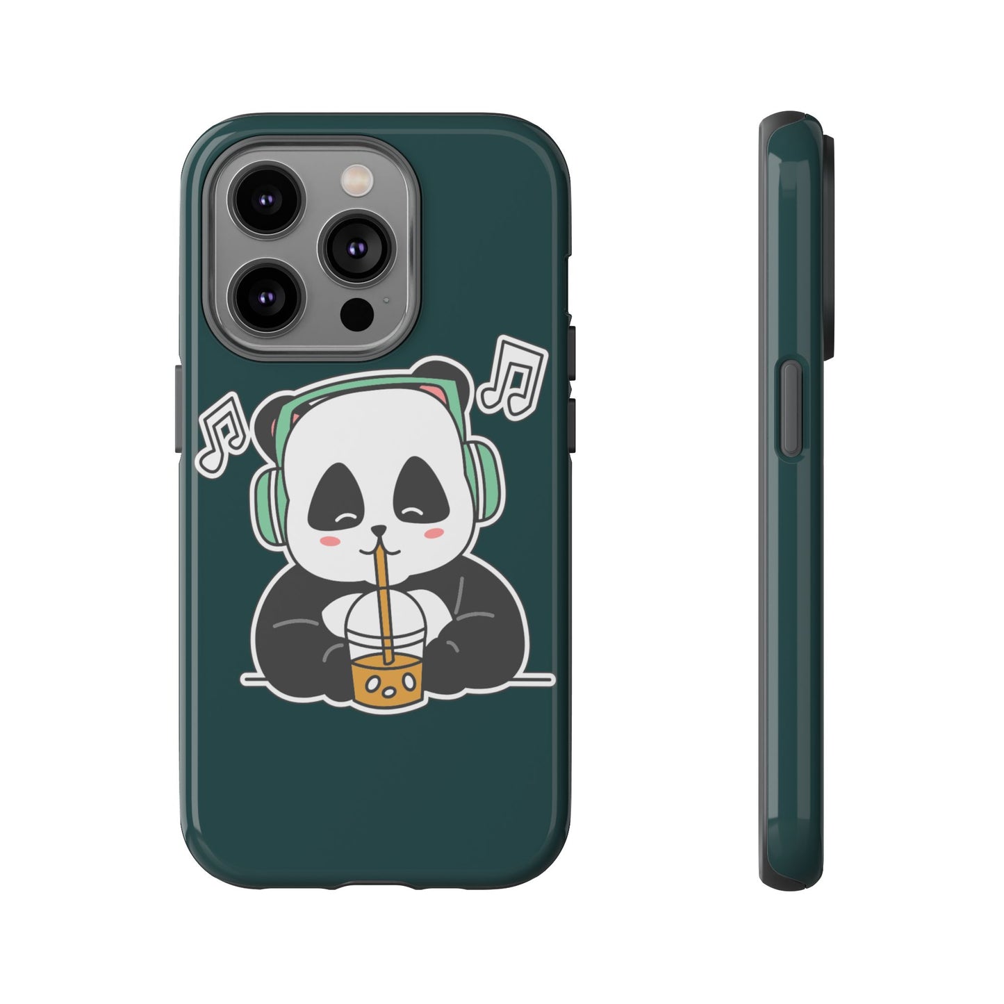 Chill Panda with Bubble Tea Tough Phone Case