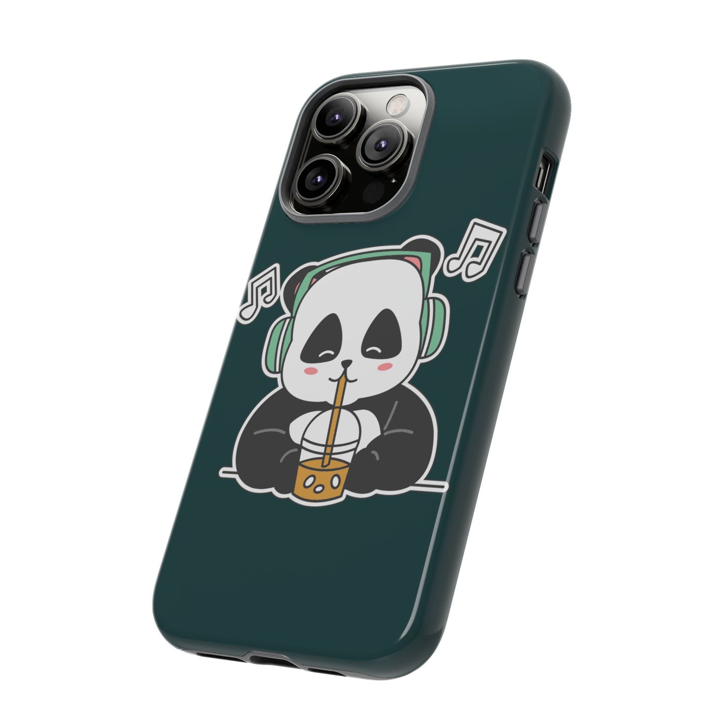 Chill Panda with Bubble Tea Tough Phone Case