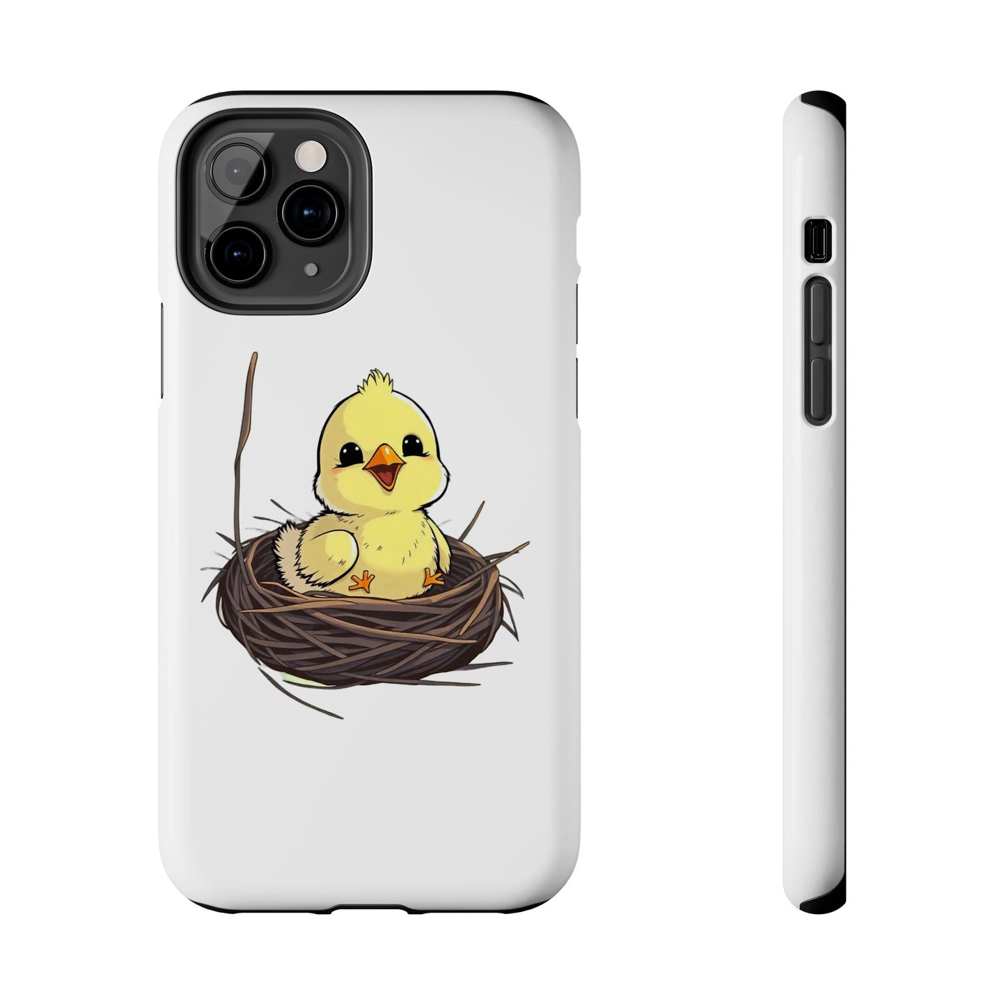 Adorable Chick in Nest Phone Case Design