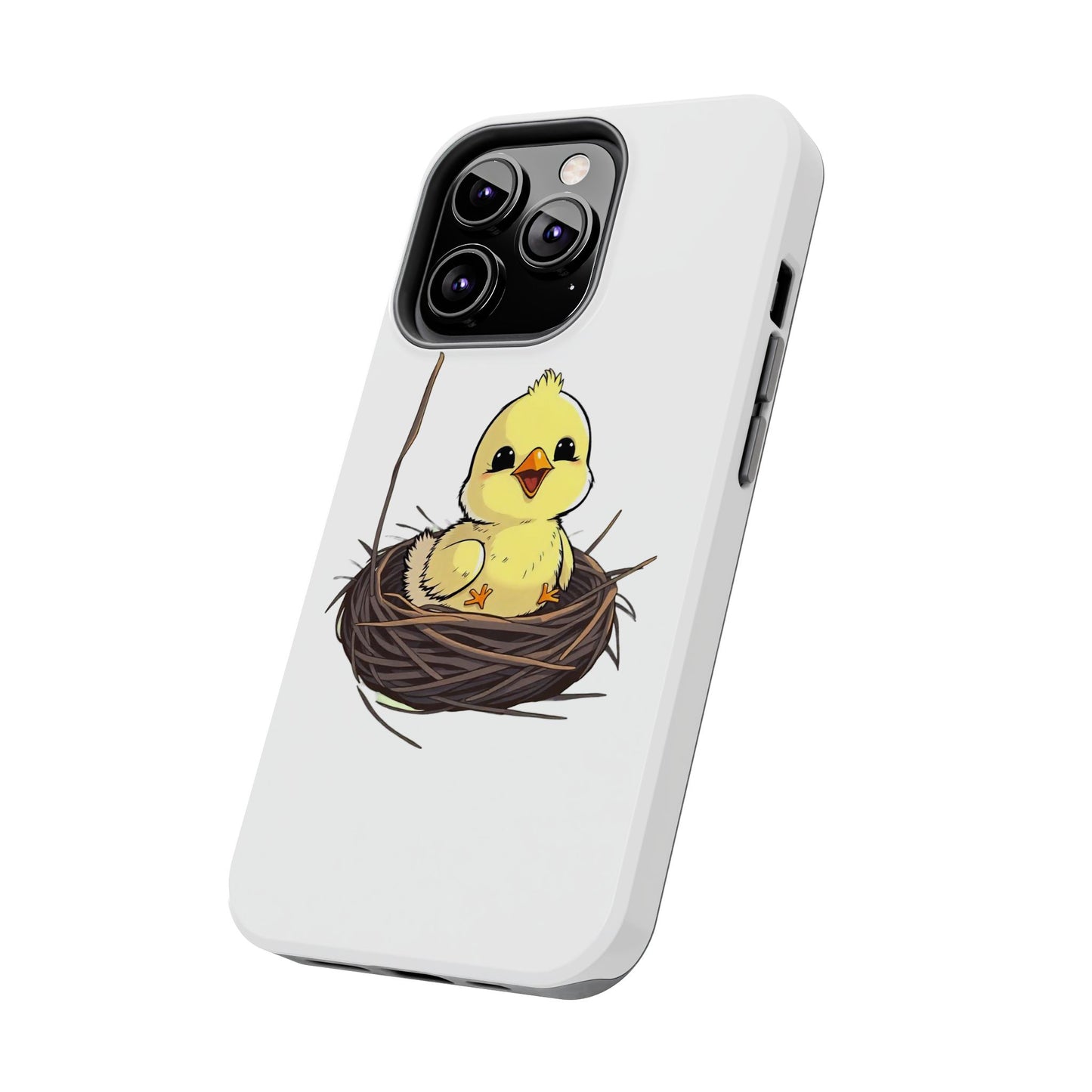 Adorable Chick in Nest Phone Case Design