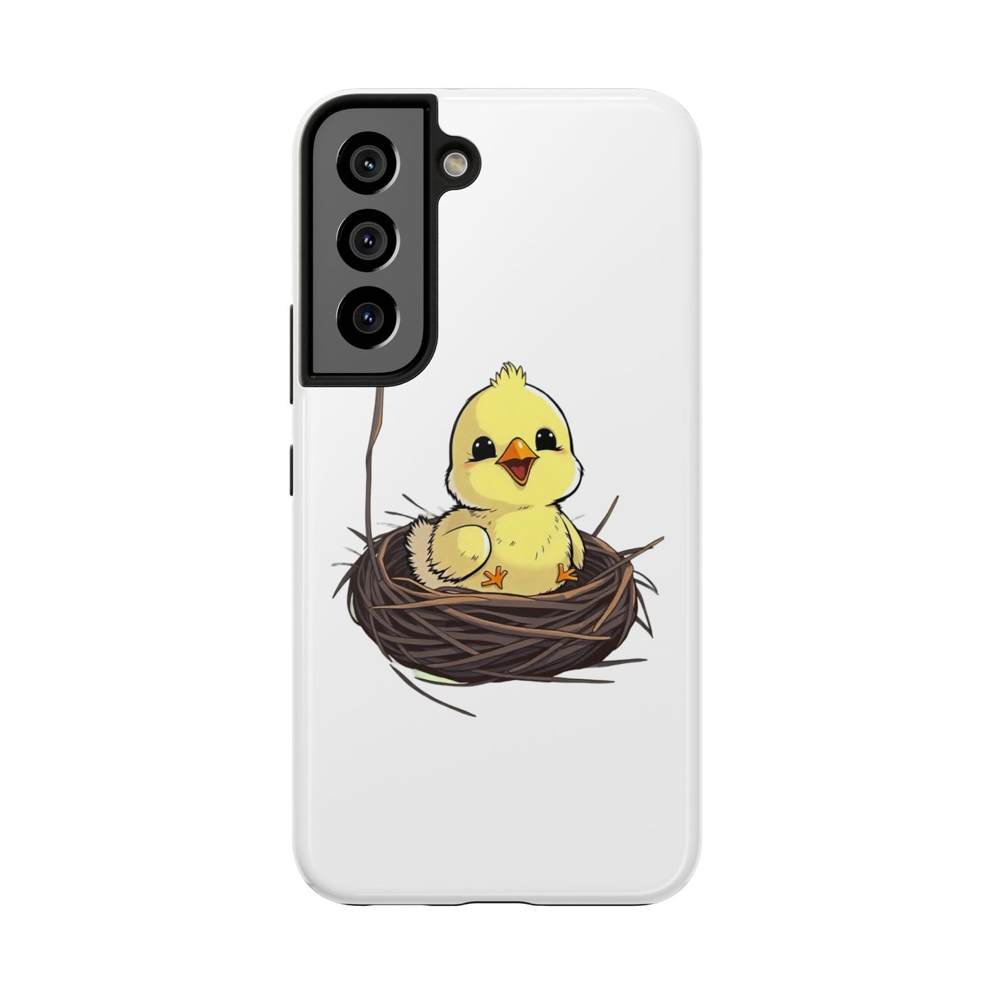 Adorable Chick in Nest Phone Case Design