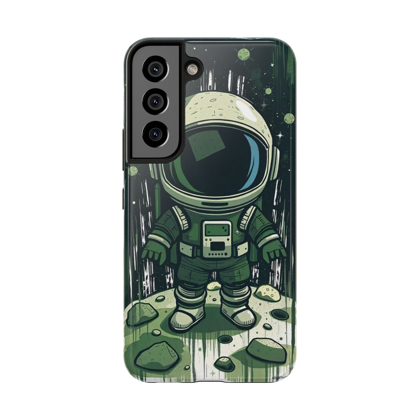 "Cosmic Explorer - Cartoon Astronaut Tough Phone Case"