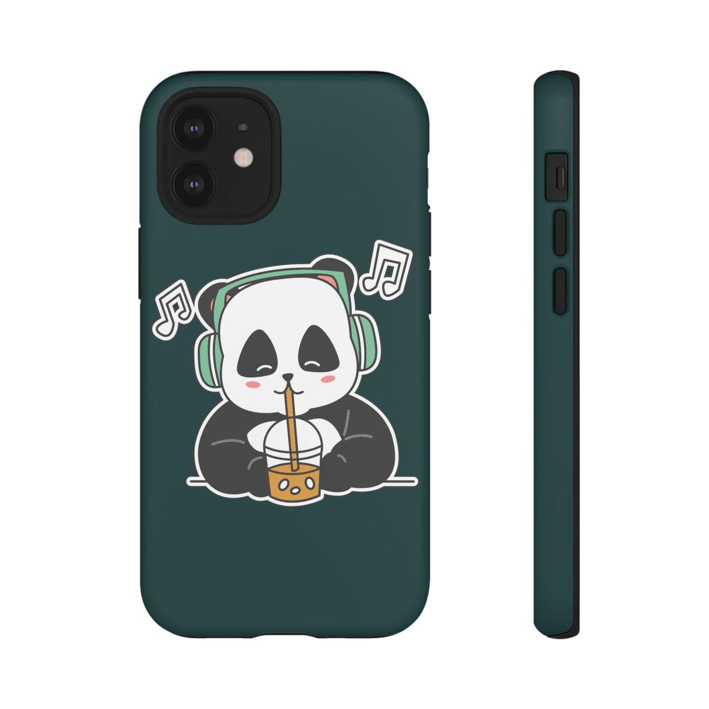 Chill Panda with Bubble Tea Tough Phone Case