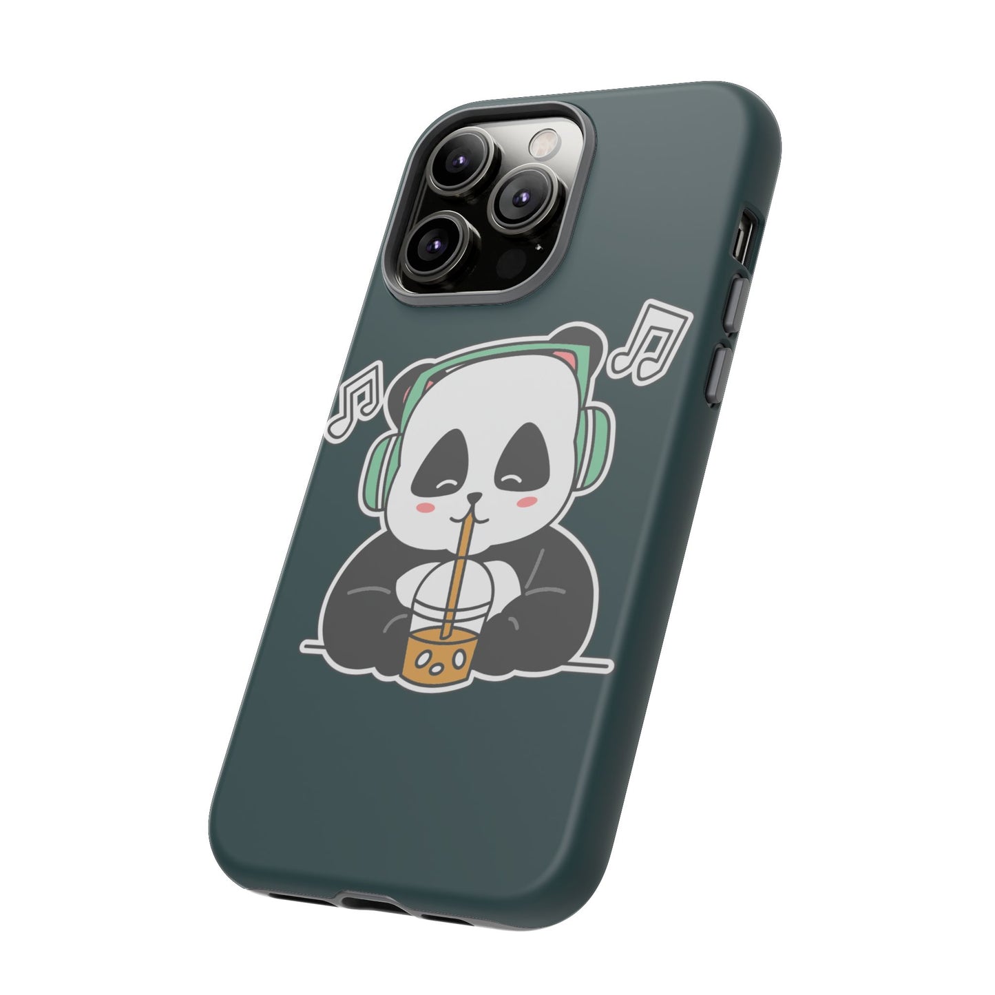 Chill Panda with Bubble Tea Tough Phone Case