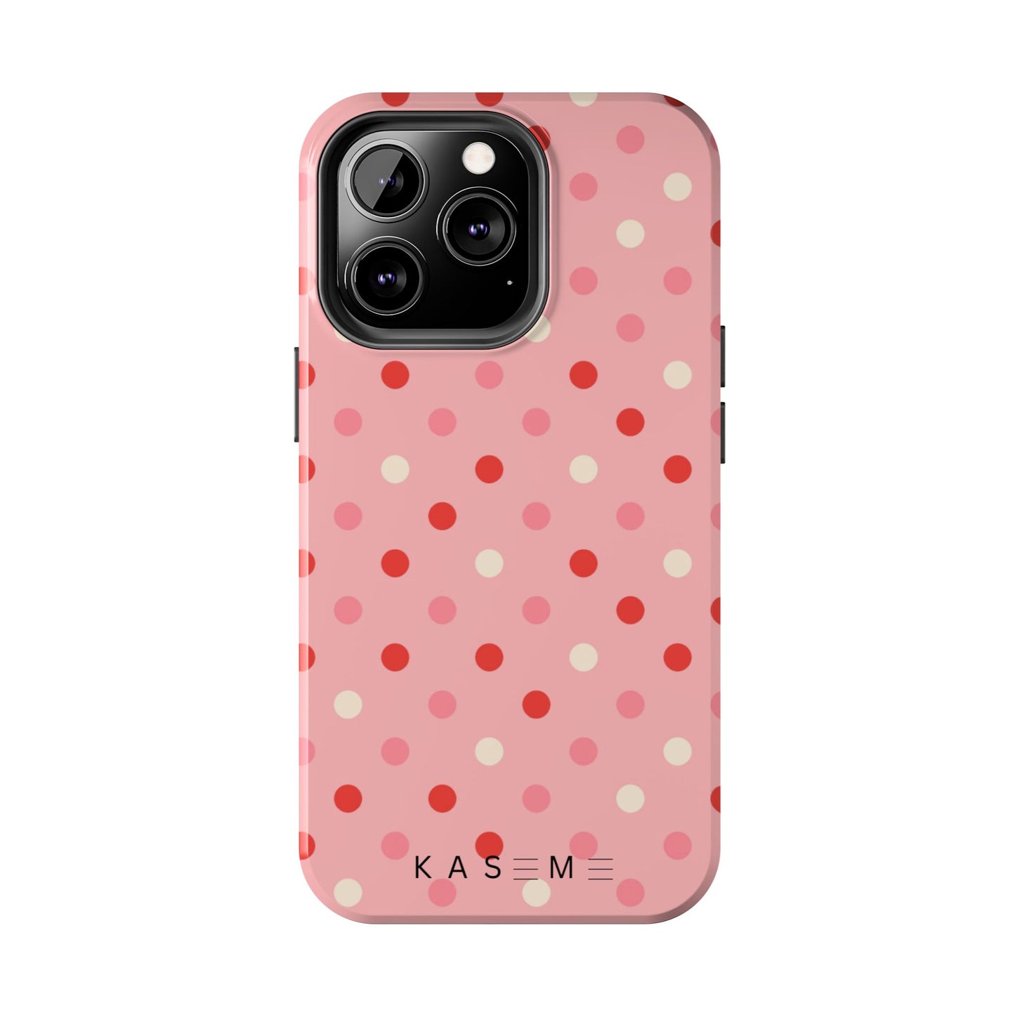 Playful Pink Polka Dot Tough Phone Case