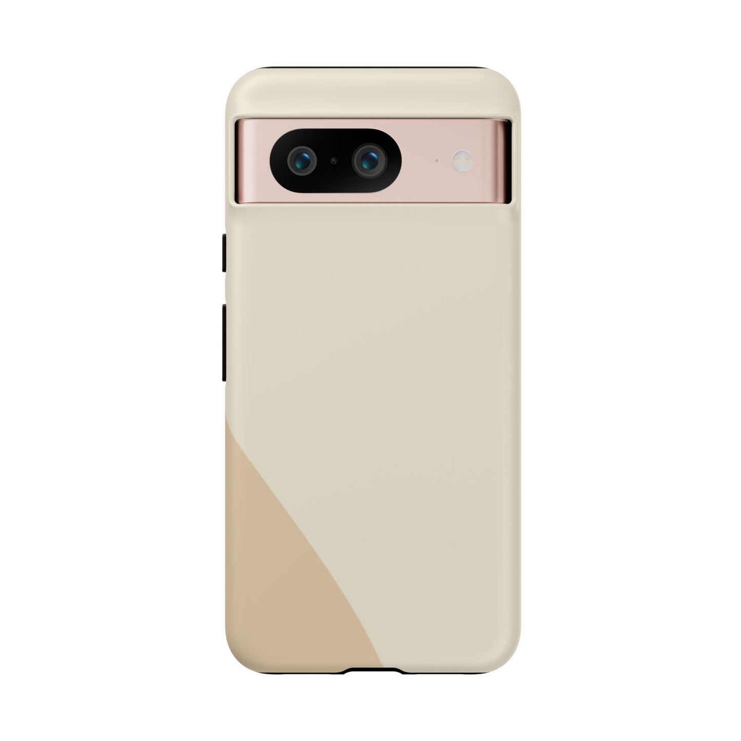 Minimalist Two-Tone Beige Tough Phone Case