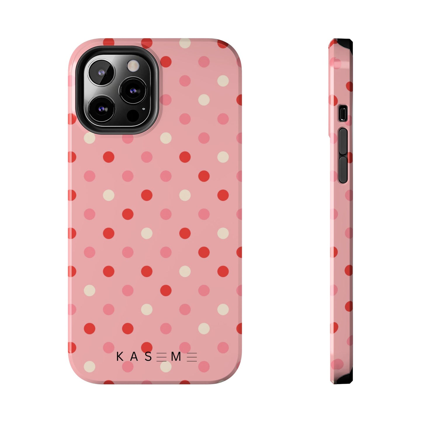 Playful Pink Polka Dot Tough Phone Case