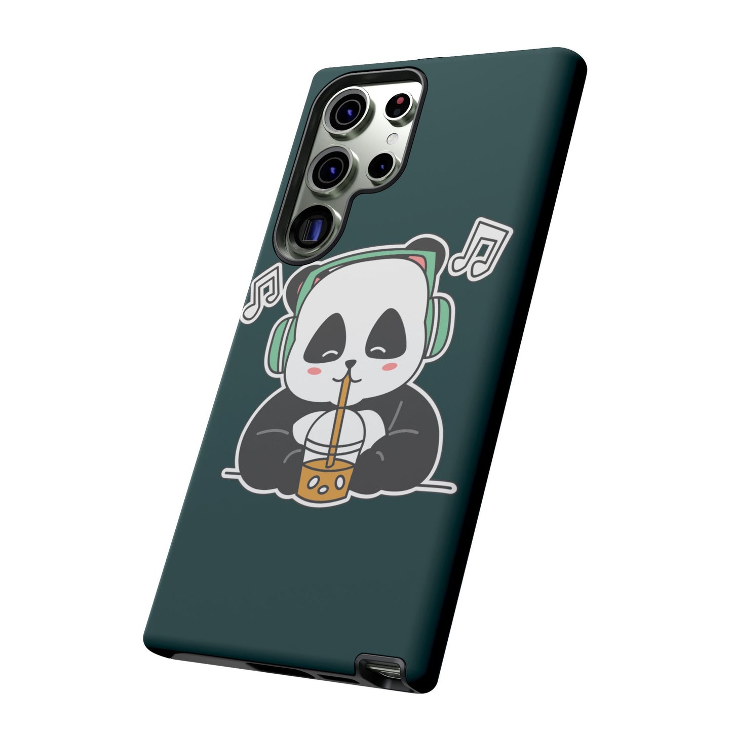 Chill Panda with Bubble Tea Tough Phone Case