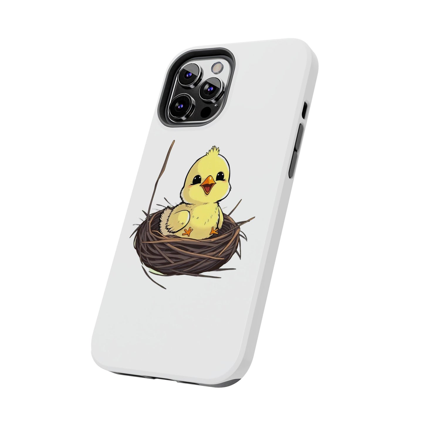 Adorable Chick in Nest Phone Case Design