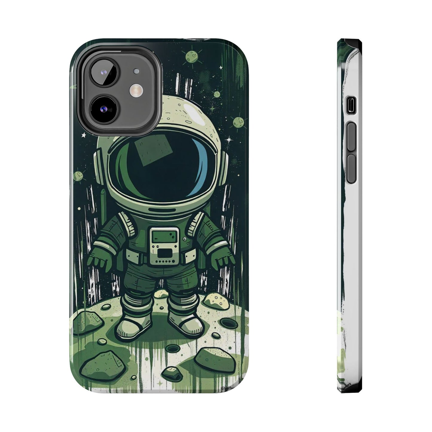 "Cosmic Explorer - Cartoon Astronaut Tough Phone Case"