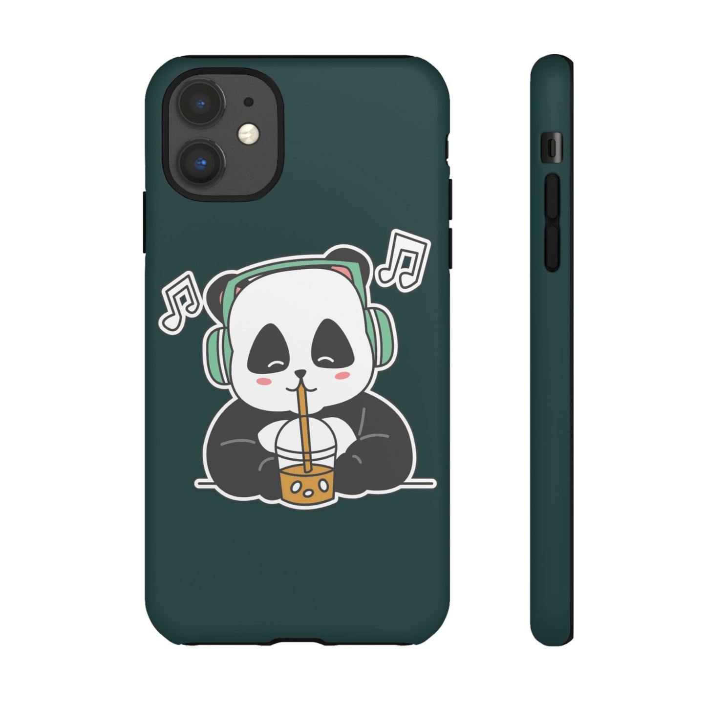 Chill Panda with Bubble Tea Tough Phone Case