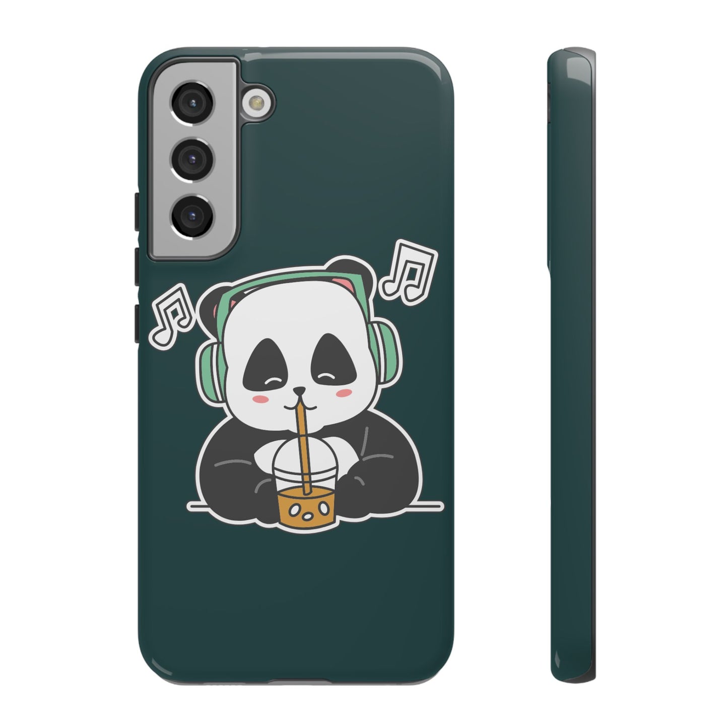 Chill Panda with Bubble Tea Tough Phone Case