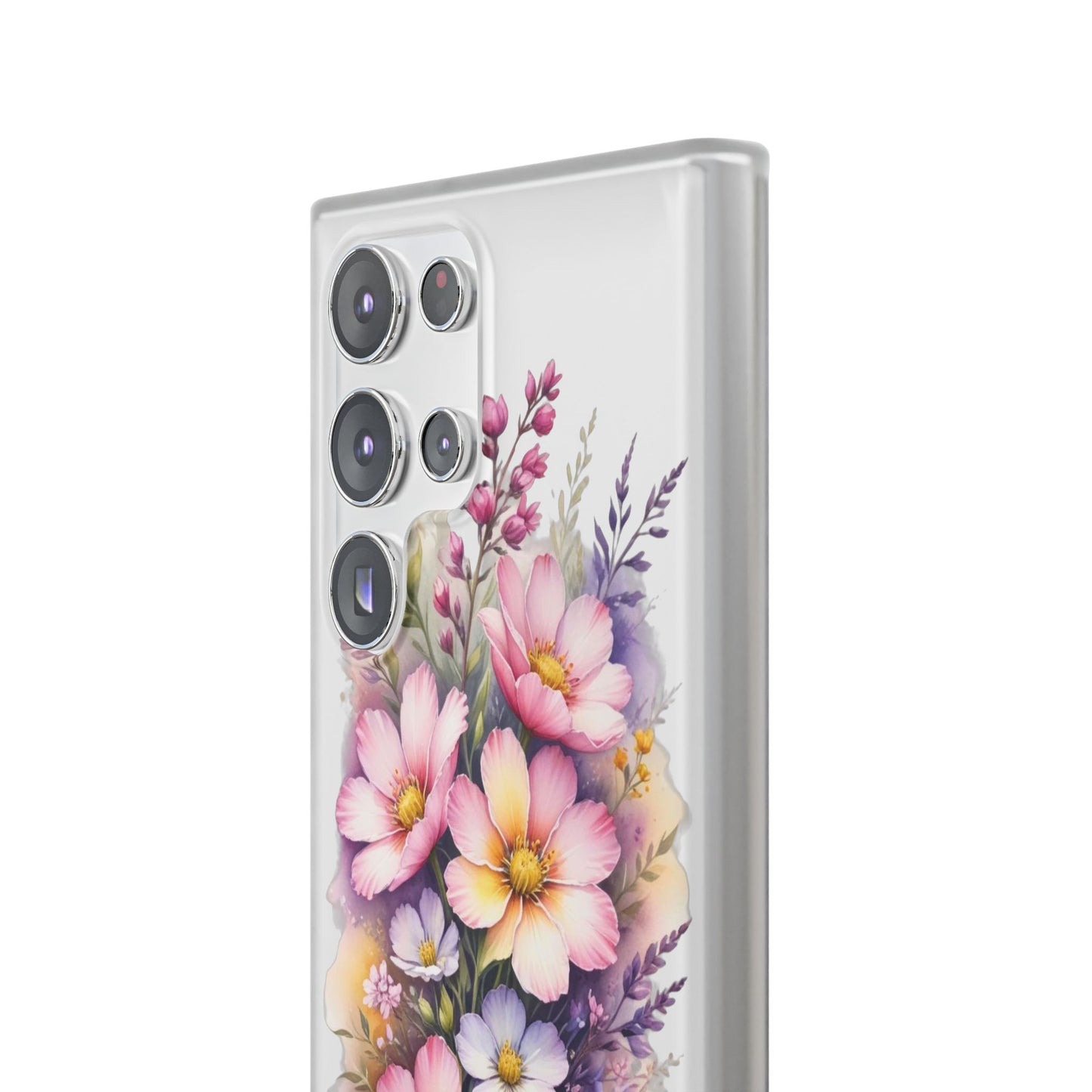 "Blossoming Beauty: Elegant Floral Flexi Phone Case"